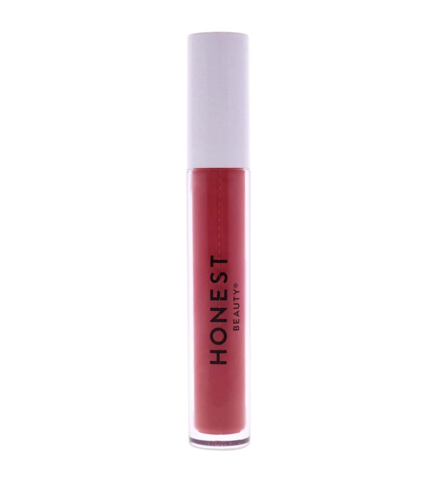 Honest Beauty Liquid Lipstick Passion - Hydrating Formula with Avocado Oil and Hyaluronic Acid | Long-Lasting Color | EWG Certified, Dermatologist Tested, Vegan, and Cruelty-Free | 0.12 fl. oz - Buy Online on GoSupps.com