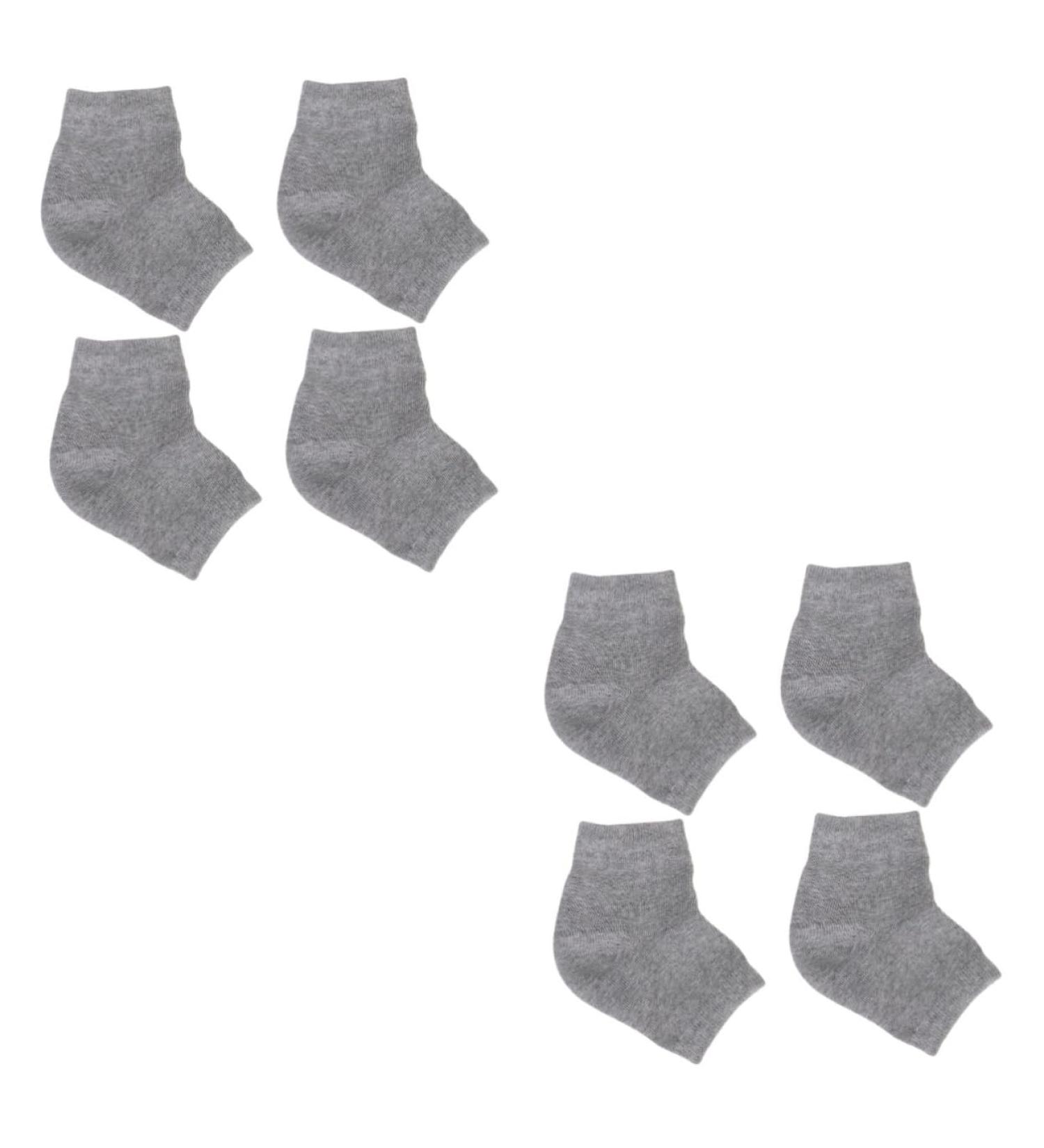 DOITOOL 4 Pairs Moisturizing Gel Socks Moisturizer Gel Socks Hydrating Socks Gel Heel Socks Night Wear Socks Rough Calluses Mens Stocking Ankle Socks Heel Anti-Crack Socks Breathable Pink - Buy Online on GoSupps.com