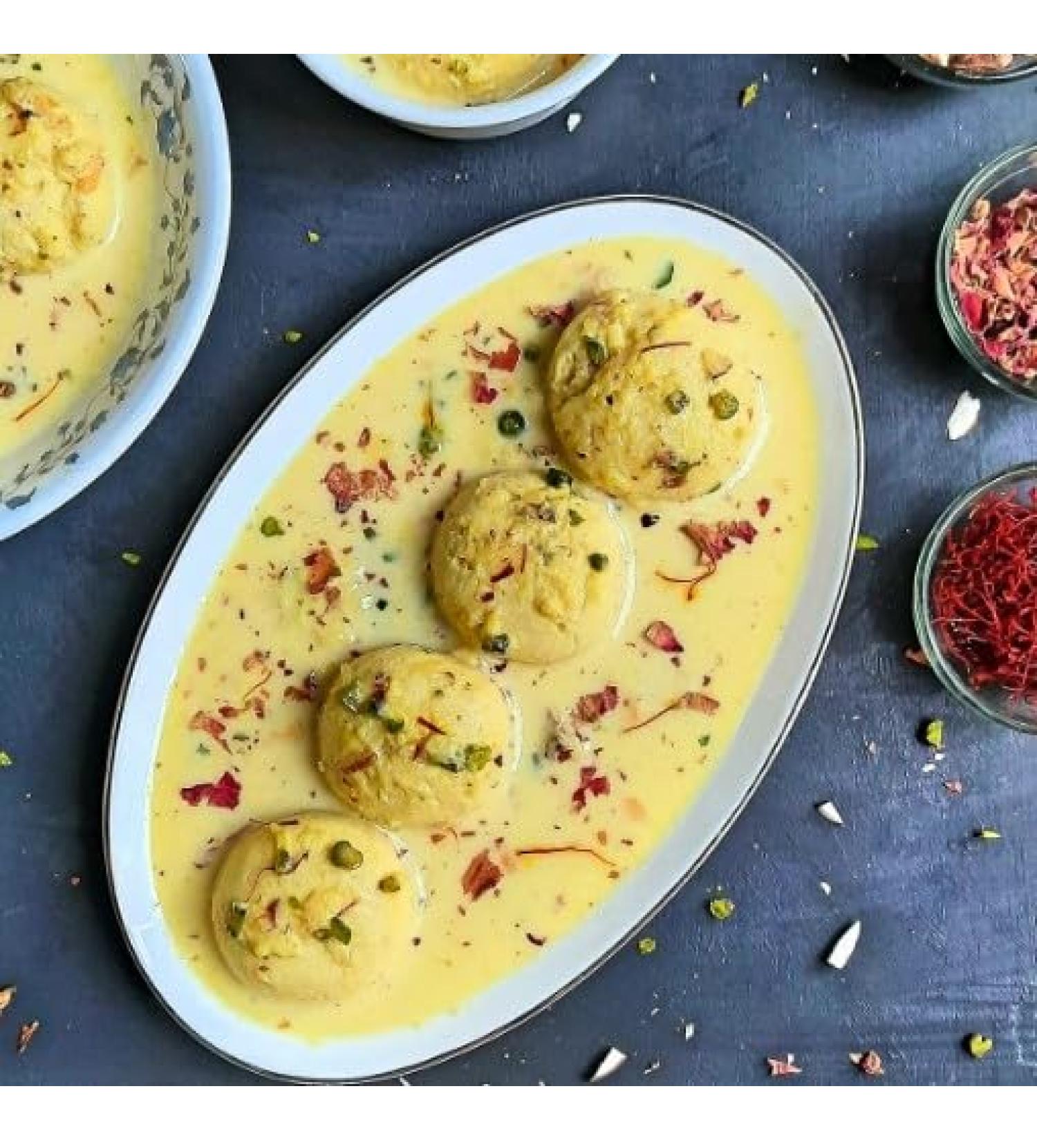 Rakhi Diwali Special (Traditional Rasmalai) Gift Hamper for Brother Sister Delicious Indian Traditional Sweets Best Gift For All Occasions Tasty Treat For Family & Friends Sold By Kidzbuzz (400g) - Buy Online on GoSupps.com