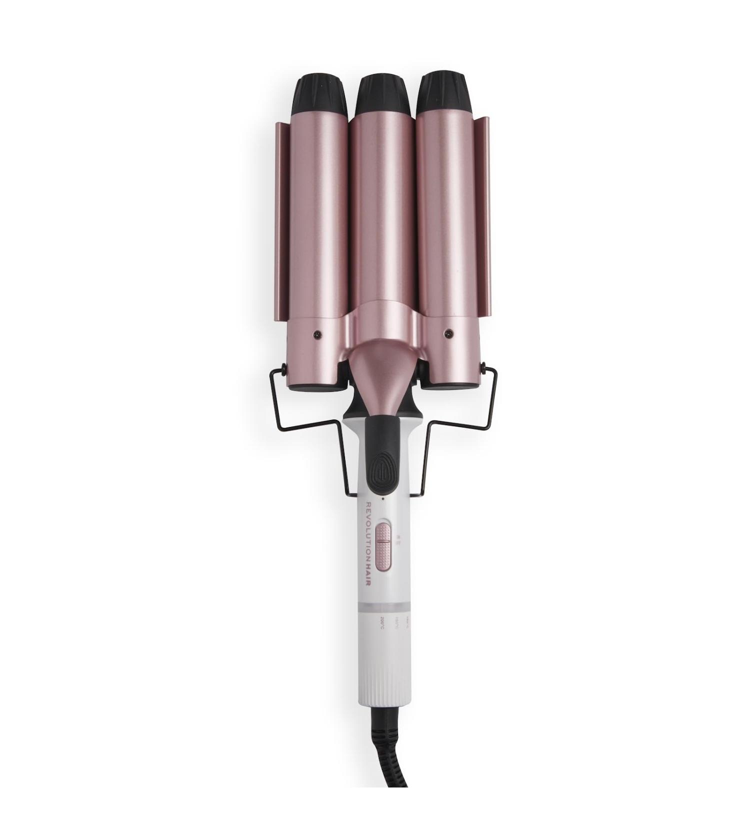 Revolution Haircare London 32mm Mega Waver - White & Rose Gold - Buy Online on GoSupps.com
