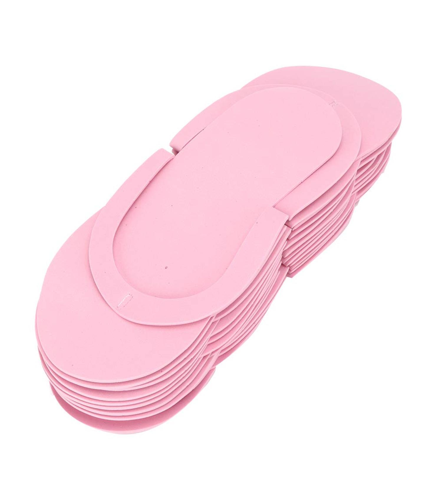 Hotel Disposable Slippers 12 Pairs - Pink Spa Home Breathable Flip-Flops for Travel - 34 * 13 * 8cm - Buy Online on GoSupps.com