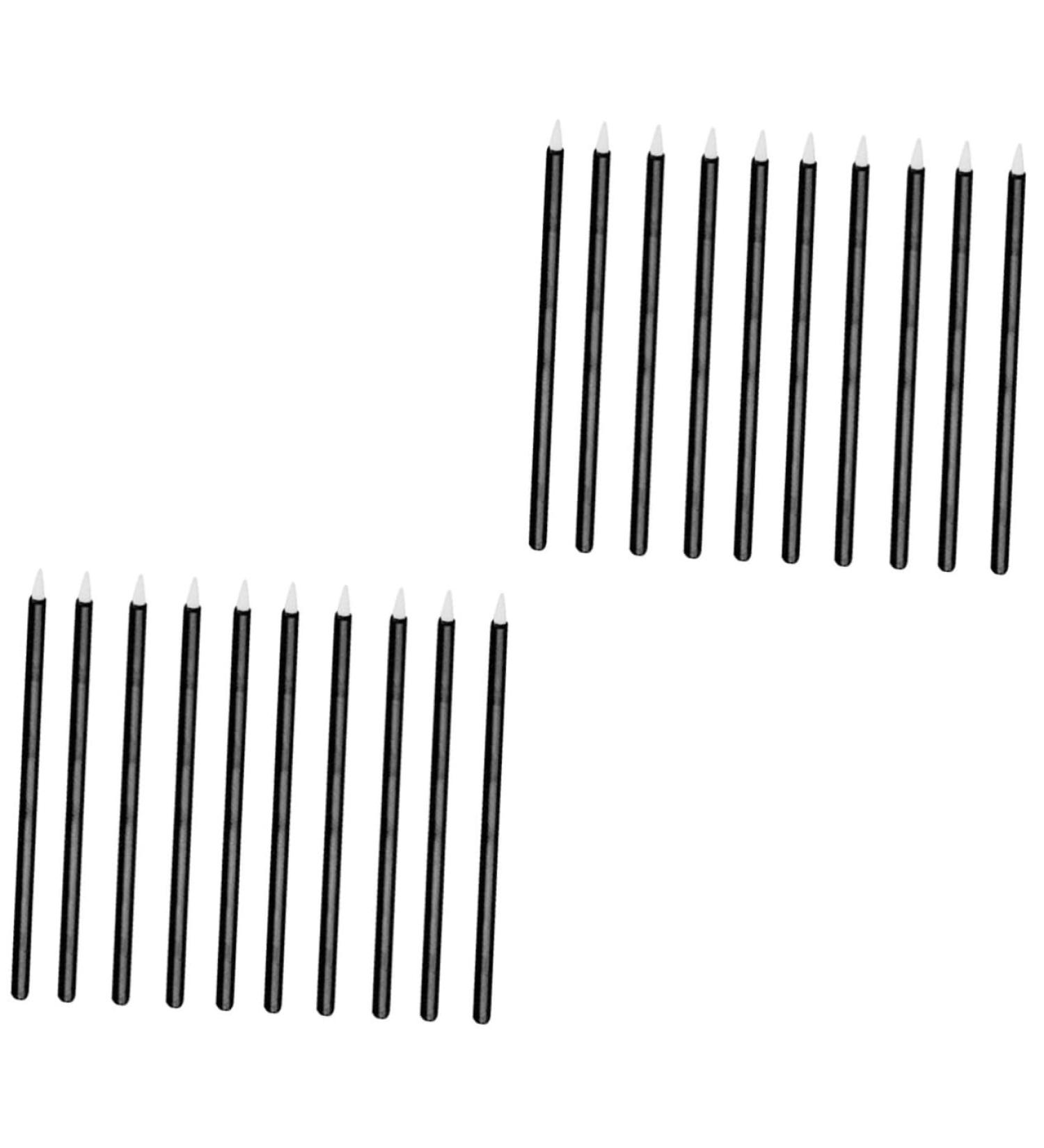 DOITOOL 200 pcs Brush Sticks Stickblack Head Makeup Fiber Practical Eye Black Disposable Applicator 9x0.7cmx2pcs Blackx2pcs - Buy Online on GoSupps.com
