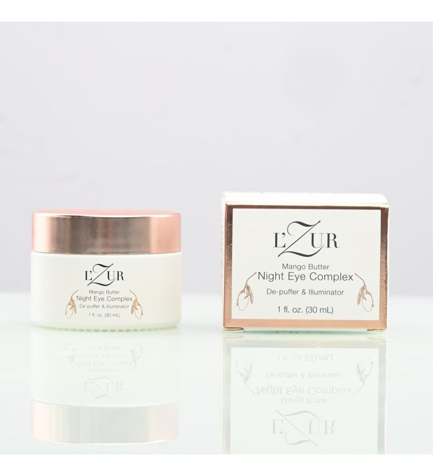 L'Zur Mango Butter Night Eye Complex | Anti-Aging Eye Cream for Wrinkles & Dark Circles - 1 Fl Oz - Buy Online on GoSupps.com