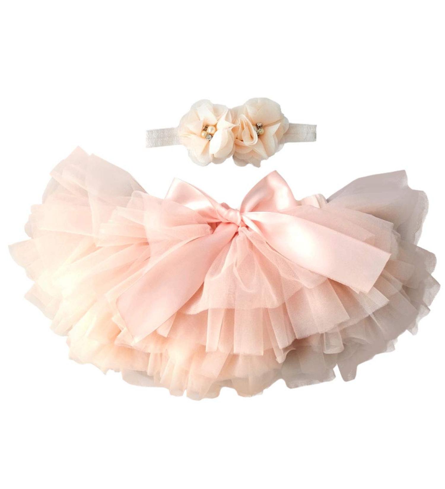 YONKINY Red Peach Tutu Skirt and Headband Set for Newborn Baby Photography - Buy Online on GoSupps.com