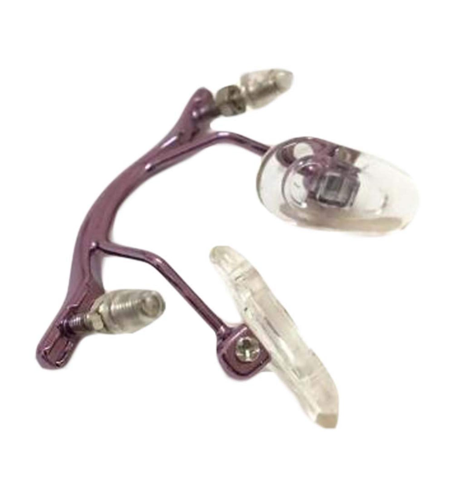 CASOTA Replacement Eyeglass Nose Pad Holder - Metal Nose Bridge for Rimless Glasses - Purple - International Shipping Available - Buy Online on GoSupps.com