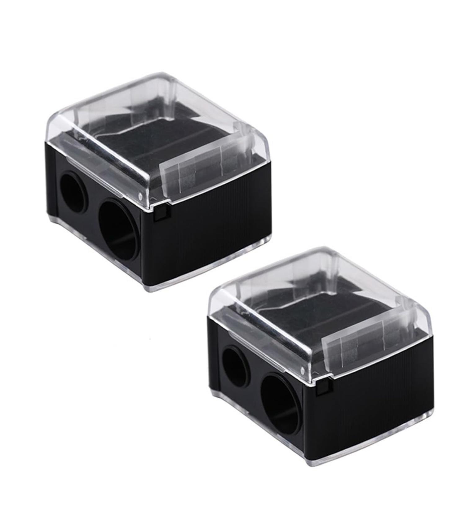 WJI 2-Piece Makeup Sharpener Set - Double-Ended Lipliner & Eyeliner Tool - Portable Cosmetic Pencil Sharpener for Effortless Eye Makeup - Buy Online on GoSupps.com