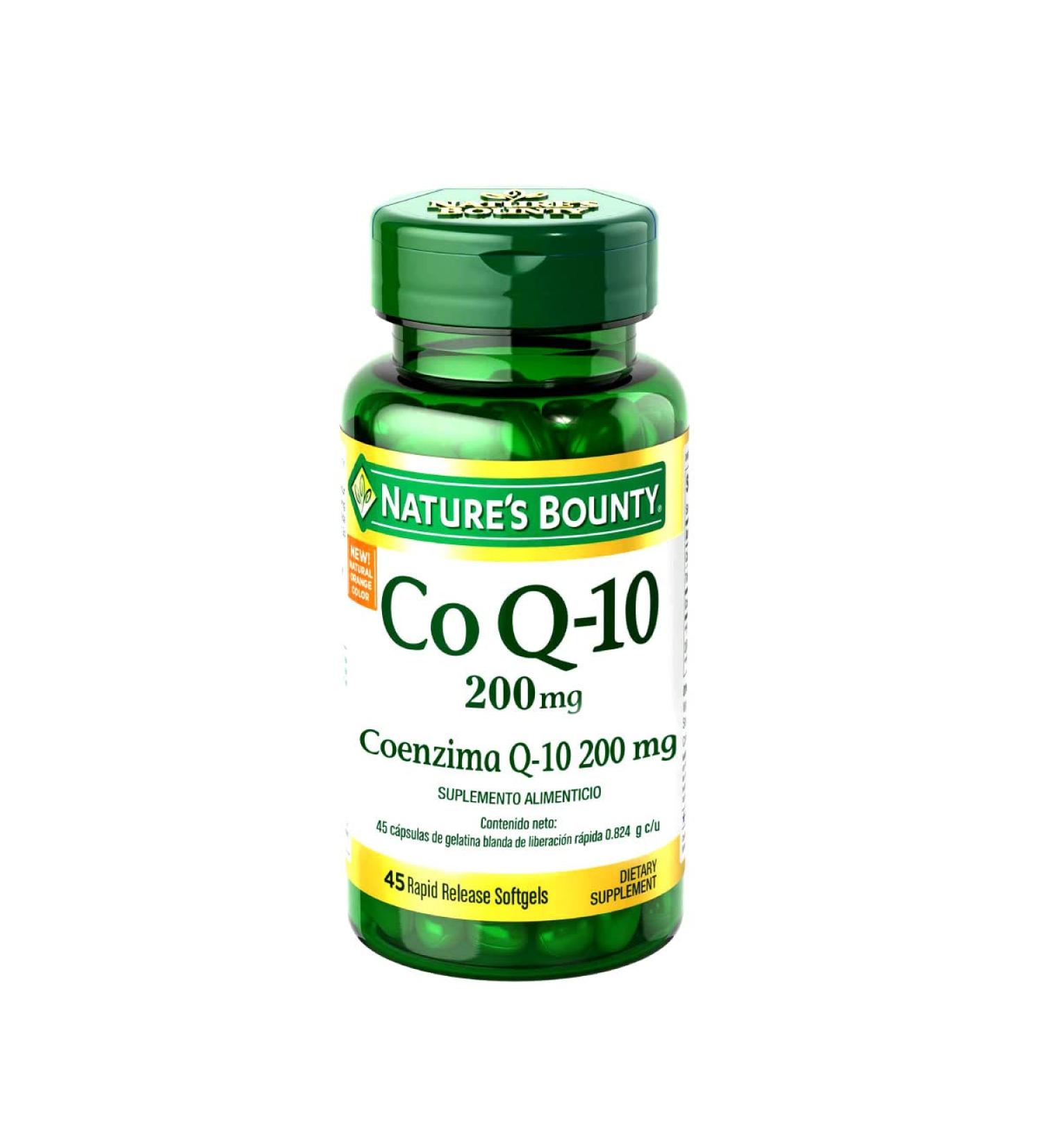 Nature's Bounty Co Q-10 200mg - 45 Rapid Release Softgels | Heart Health & Antioxidant Support - Buy Online on GoSupps.com