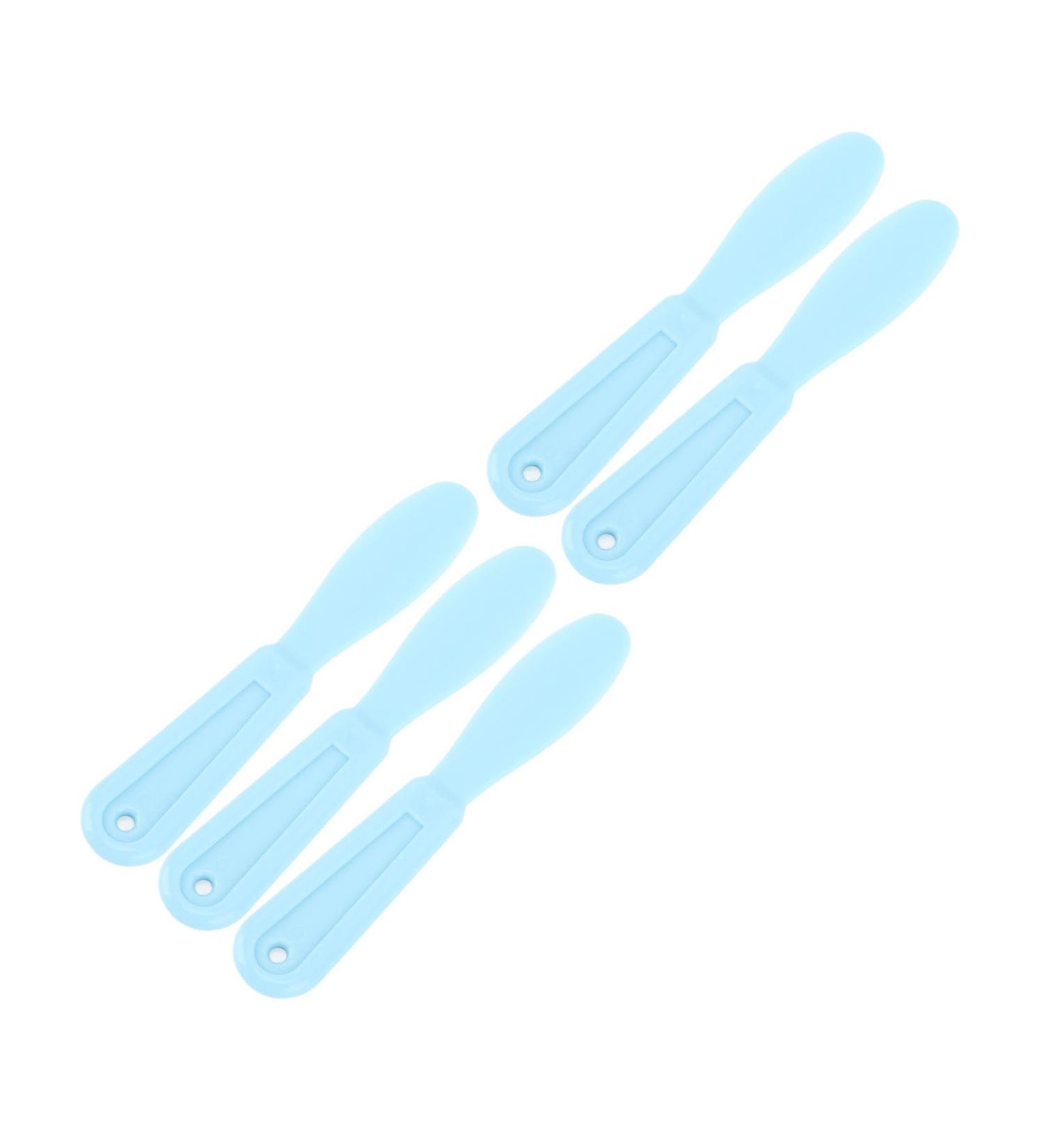 Verdant Touch Tooth Pavement Mixed Knife Set - 5 Light Blue Dental Spatulas for Alginate & Plaster Materials - International Shipping Available - Buy Online on GoSupps.com
