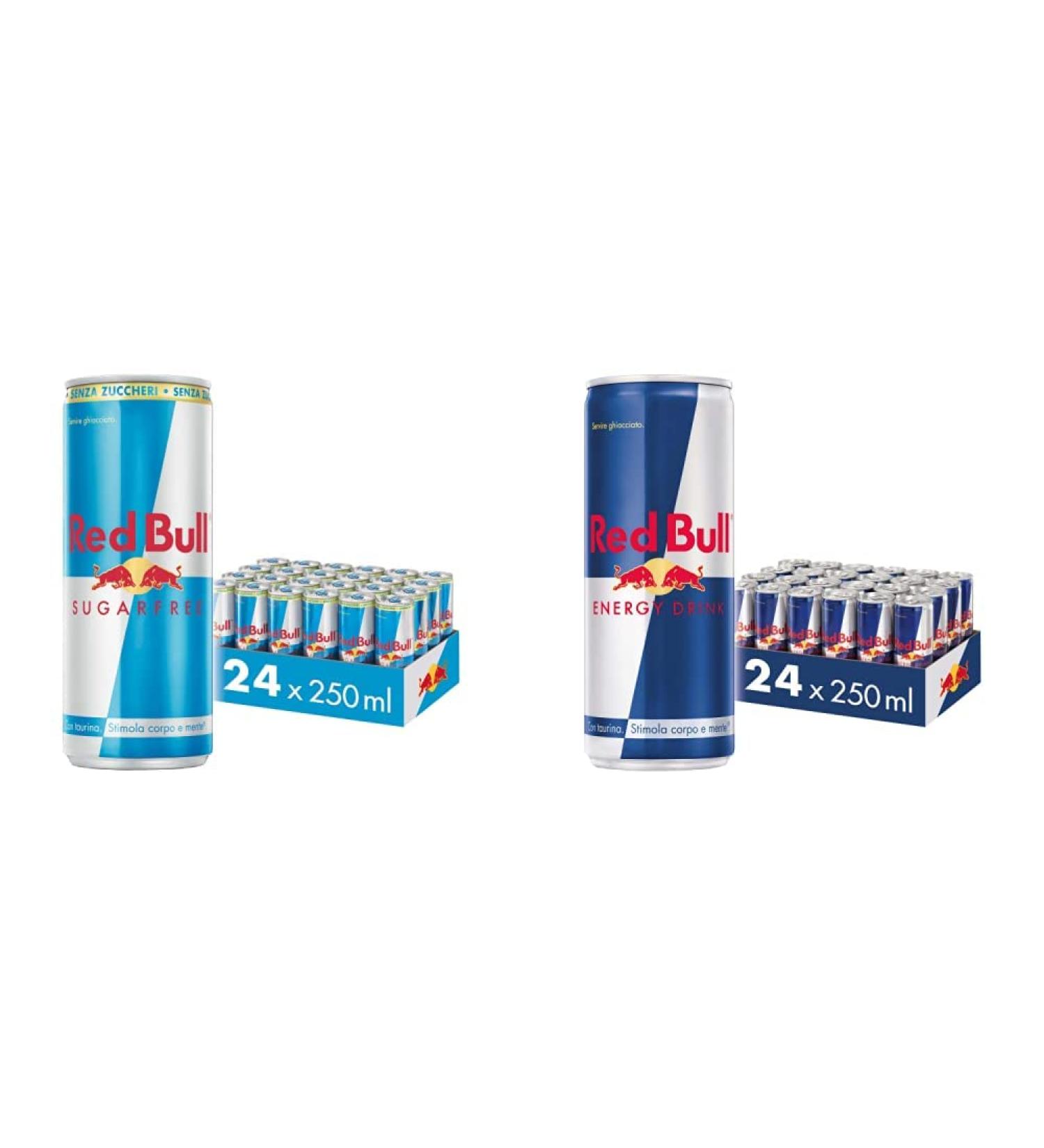 Buy Red Bull Energy Drink & Sugarfree - 24 Cans (250ml) - No Deposit International Shipping Available - Buy Online on GoSupps.com