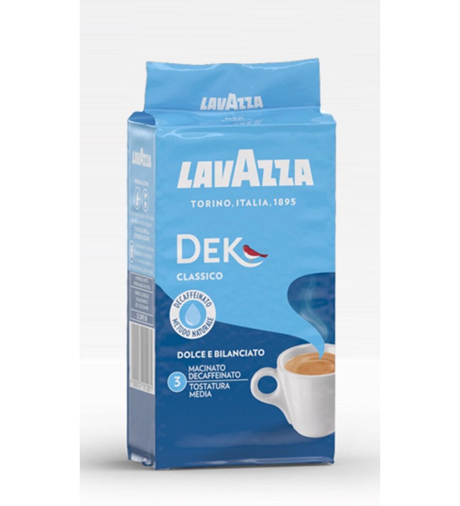 Lavazza LAVAZZA DEK Pack of 12 Italian ground coffees caffeine-free 250g
