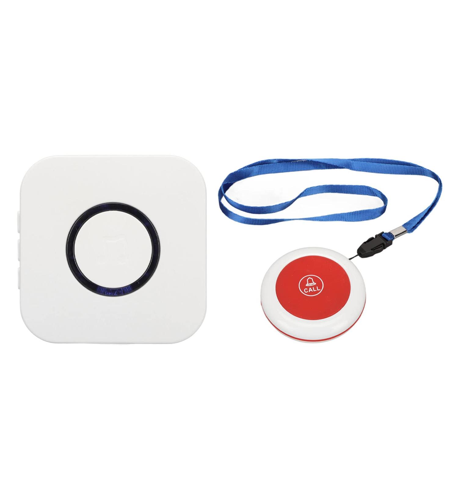 Wireless Pager System for Nursing Staff | 4-Stage Volume | Waterproof Call Button & SOS | Hospital & Restaurant Communication (EU Connector) - Buy Online on GoSupps.com