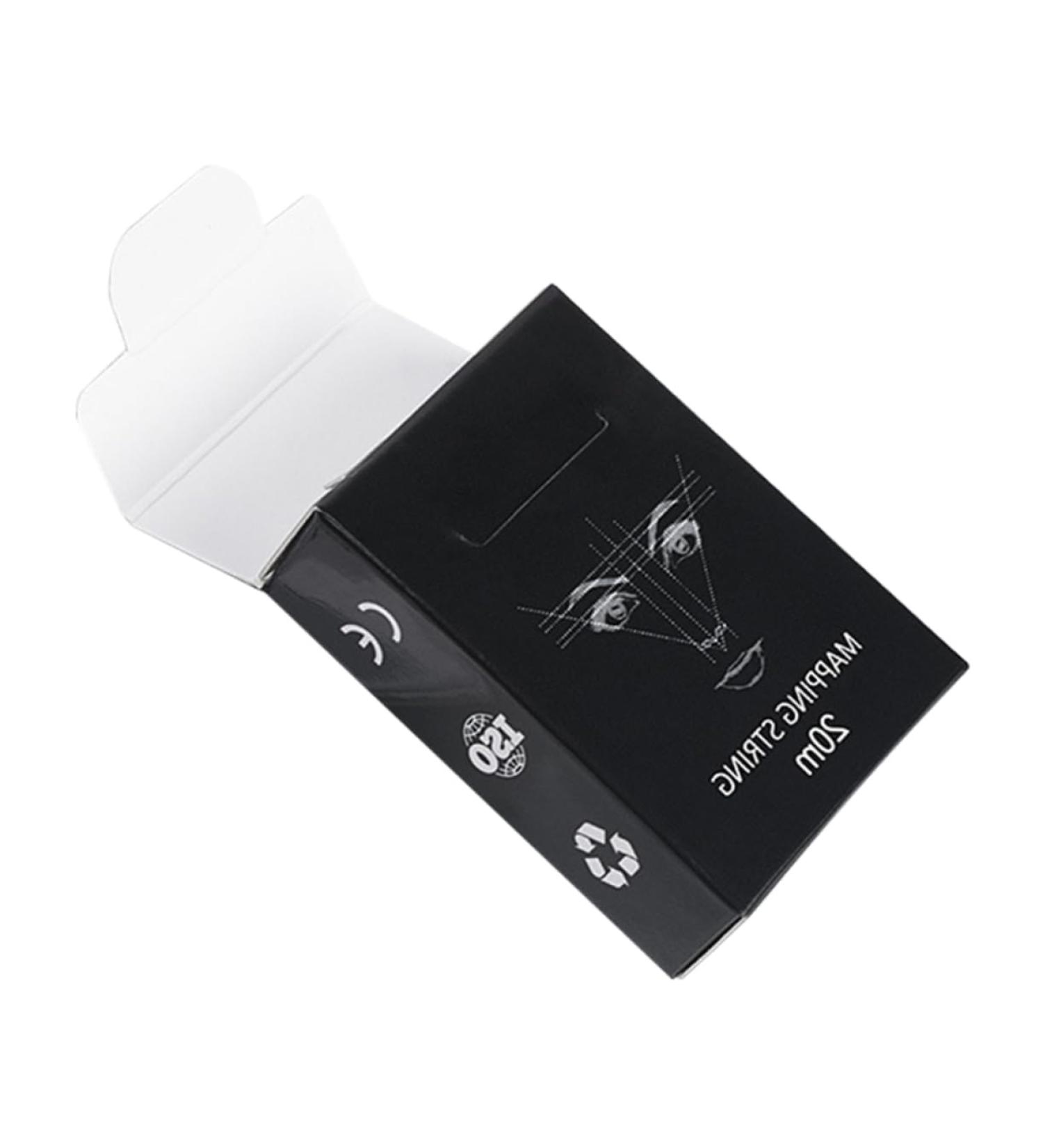 Baluue 1box Black Brow Mapping Wire Ruler Makeup Tool Eyebrow Drawing Auxiliary Tool Wire Ink 6x4.5cm Black - Buy Online on GoSupps.com