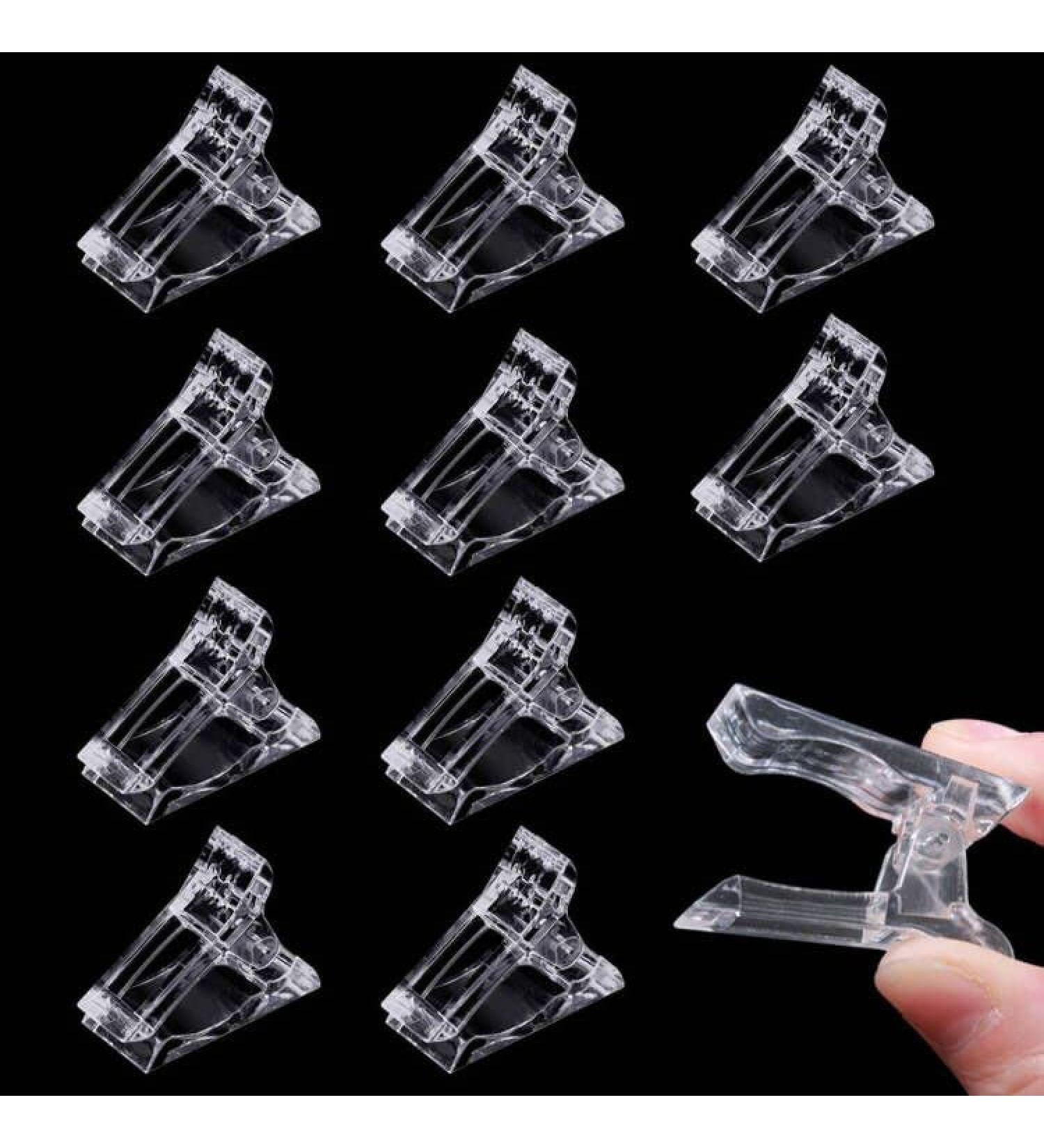ZBX 10Pcs Clear Nail Tips Clip for Polygel Extension - Manicure Nail Art Tool - Buy Online on GoSupps.com