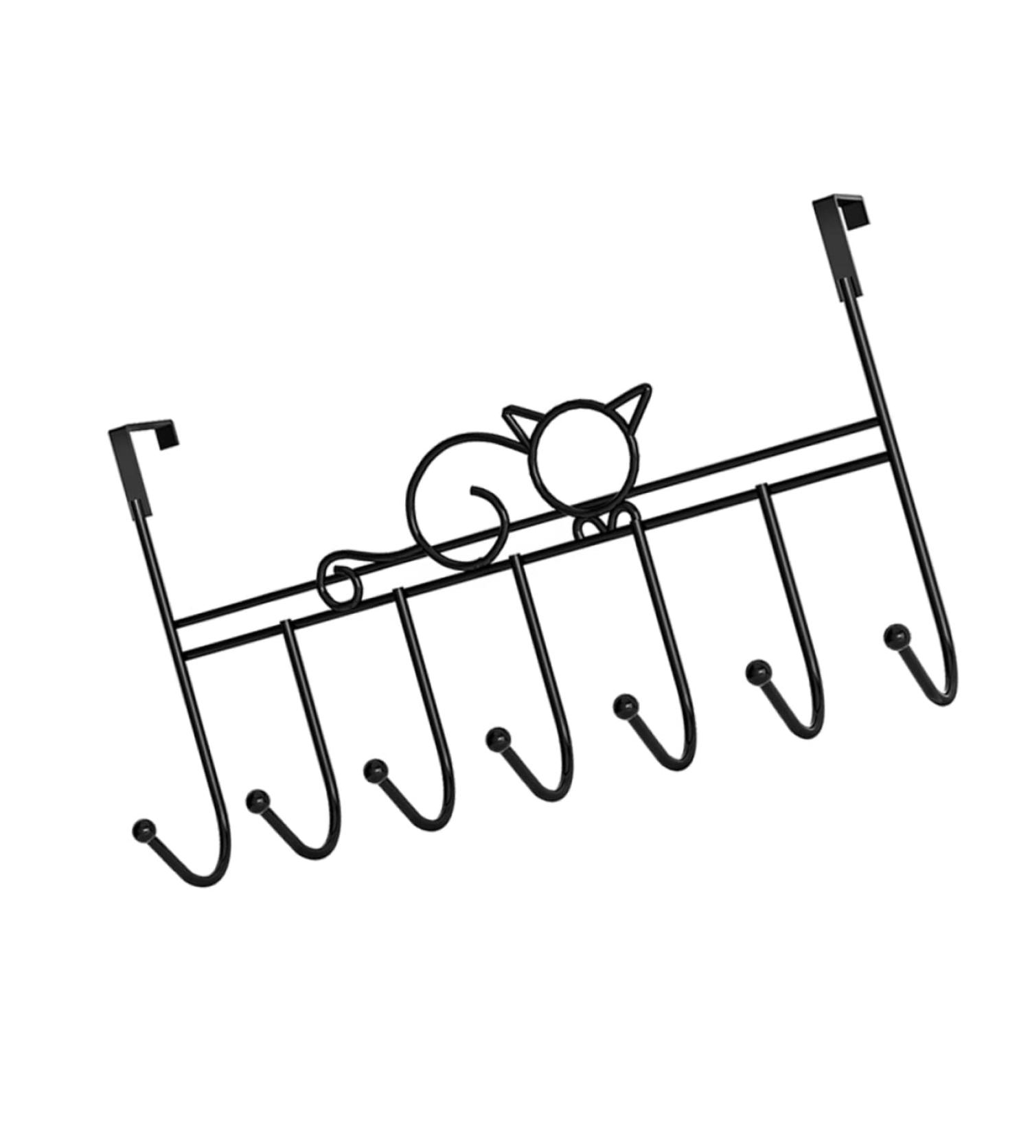 PRETYZOOM 7 Door Hook Coat Hangers Bedroom Door Modern Decor Towel Hooks Coat Hook for Door Strip Shelf Office - Buy Online on GoSupps.com