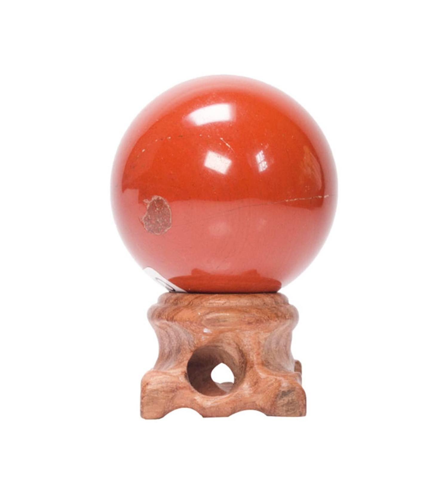 Ornament 1pc Natural Crystal Spheres Stone Decorations Arts Crafts Red Jasper Ball for Fengshuifor Fengshui Decoration Gift Decoration Stone Collection (Color : 1pc 70mm) - Buy Online on GoSupps.com
