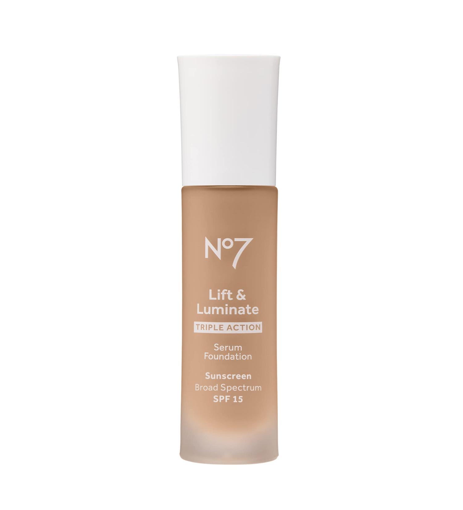 No7 Lift & Luminate Triple Action Serum Foundation - Latte 30ml - Buy Online on GoSupps.com