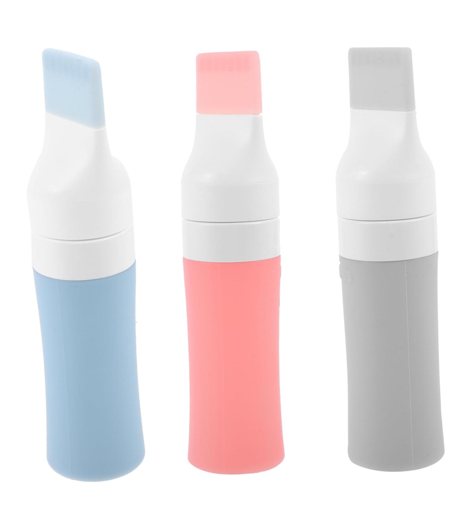 FOMIYES 3 Pcs Silicone Hair Dye Bottle Root Bottle Applicator for Hair Root Comb Bottle Hair Oil Applicator Root Comb Applicator Bottle Combs Anti-fall Hair Comb Food Grade Silicone - Buy Online on GoSupps.com