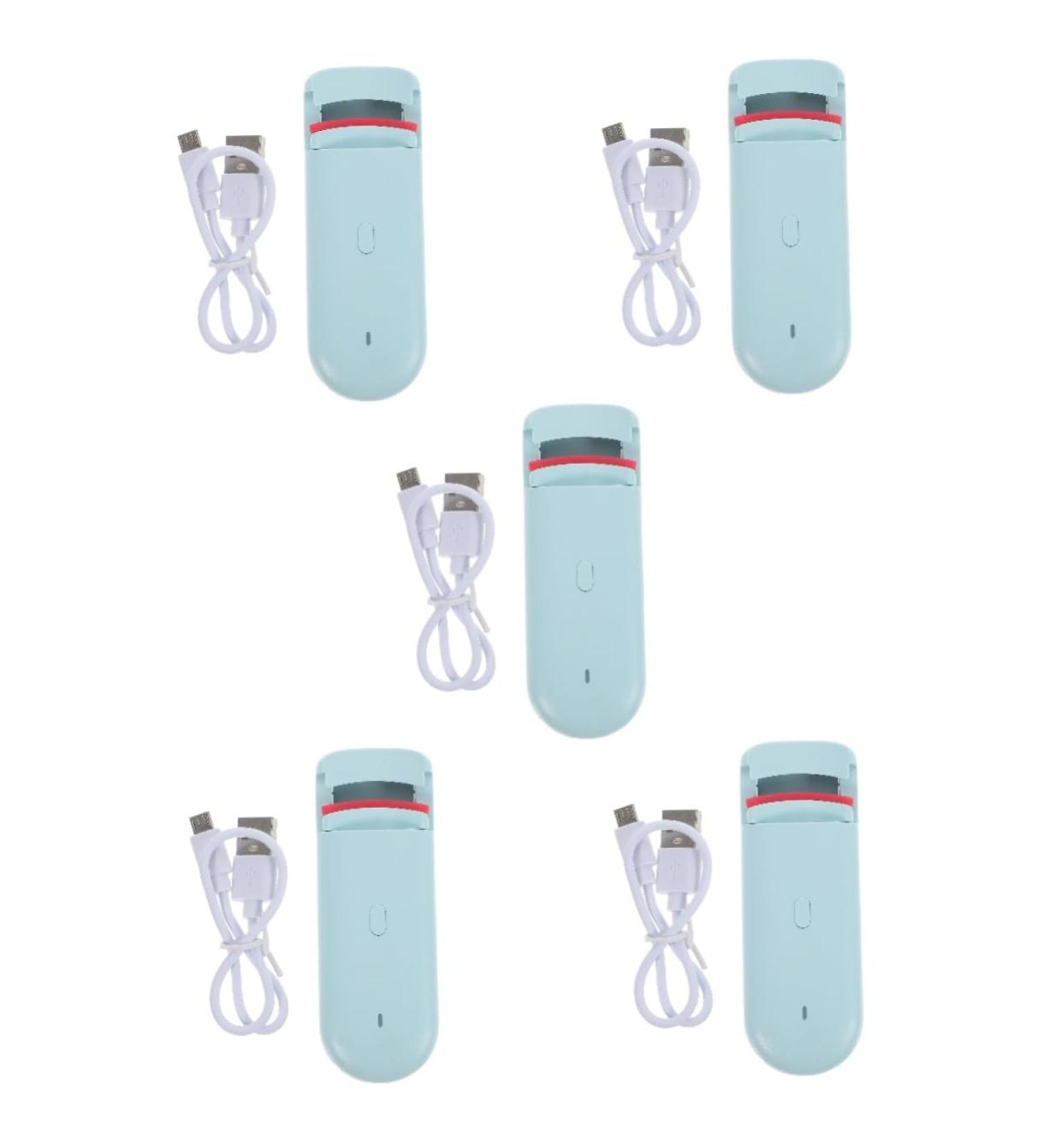 FOMIYES 5pcs Rechargeable Heated Eyelash Curler - Long-Lasting Makeup & Effortless Curling Tool for Stunning Lashes - Buy Online on GoSupps.com