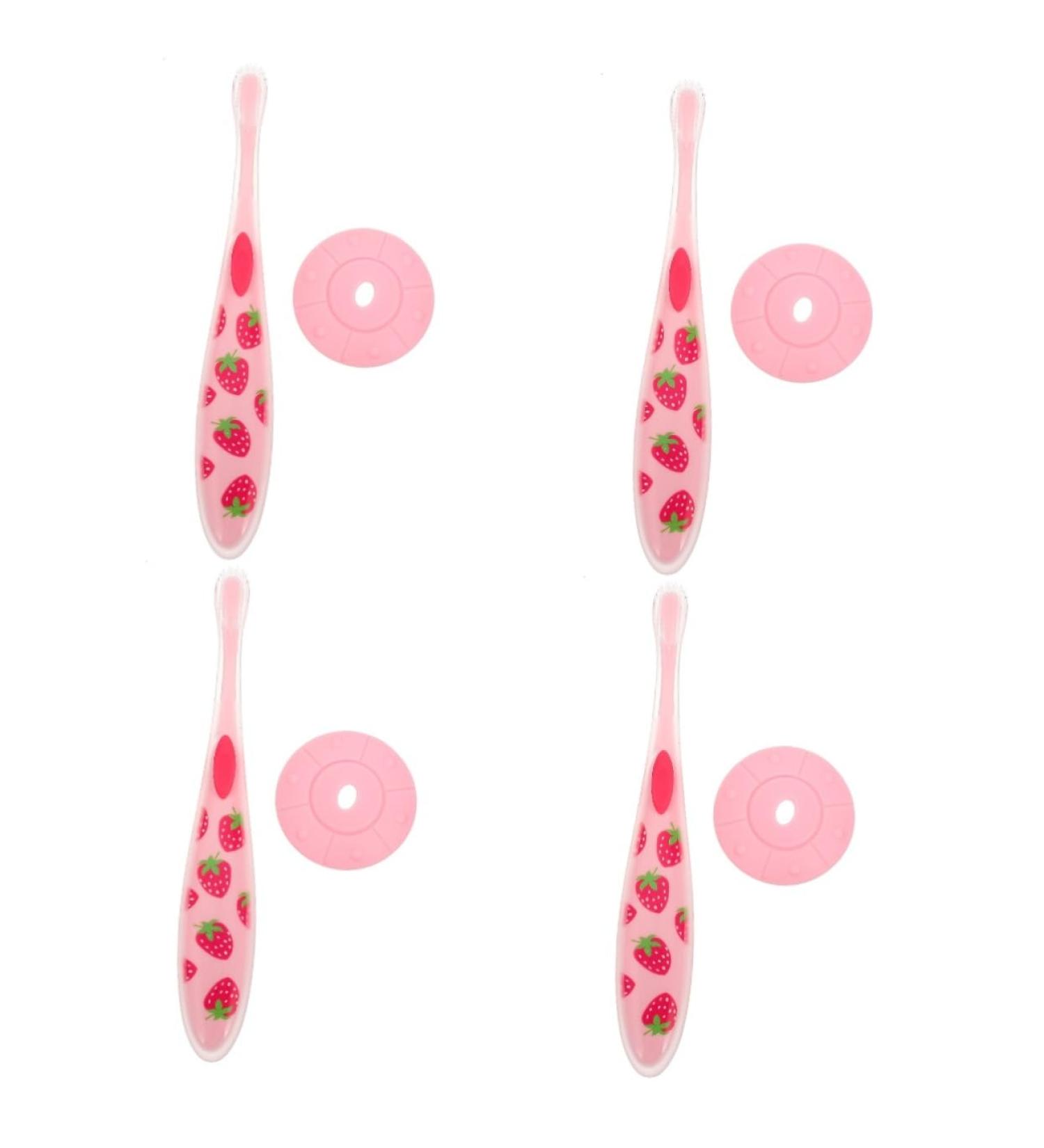 Minkissy 4-Piece Childrens Toothbrush Set - Soft Bristles for Gentle Cleaning Ideal for Kids - Buy Internationally! - Buy Online on GoSupps.com