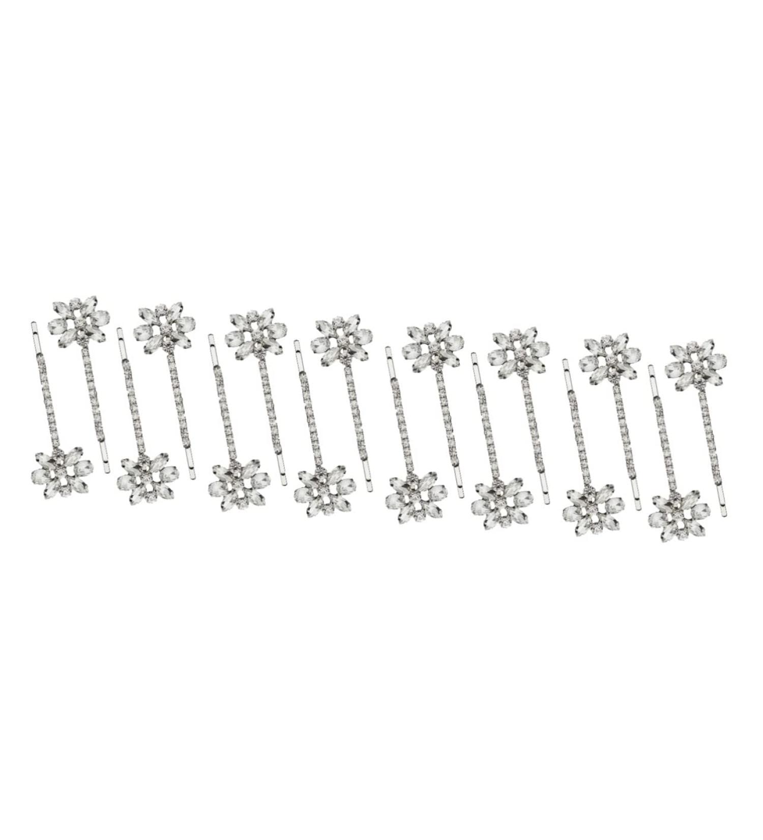 Angoily 8 Pairs Bridal Rhinestone Barrette 90s Jewelry for Women Pearl Hair Accessories Pearl Hair Clips Hair Clips for Women Highlights Hair Dye Kit Pin Miss Wedding Zinc Alloy - Buy Online on GoSupps.com