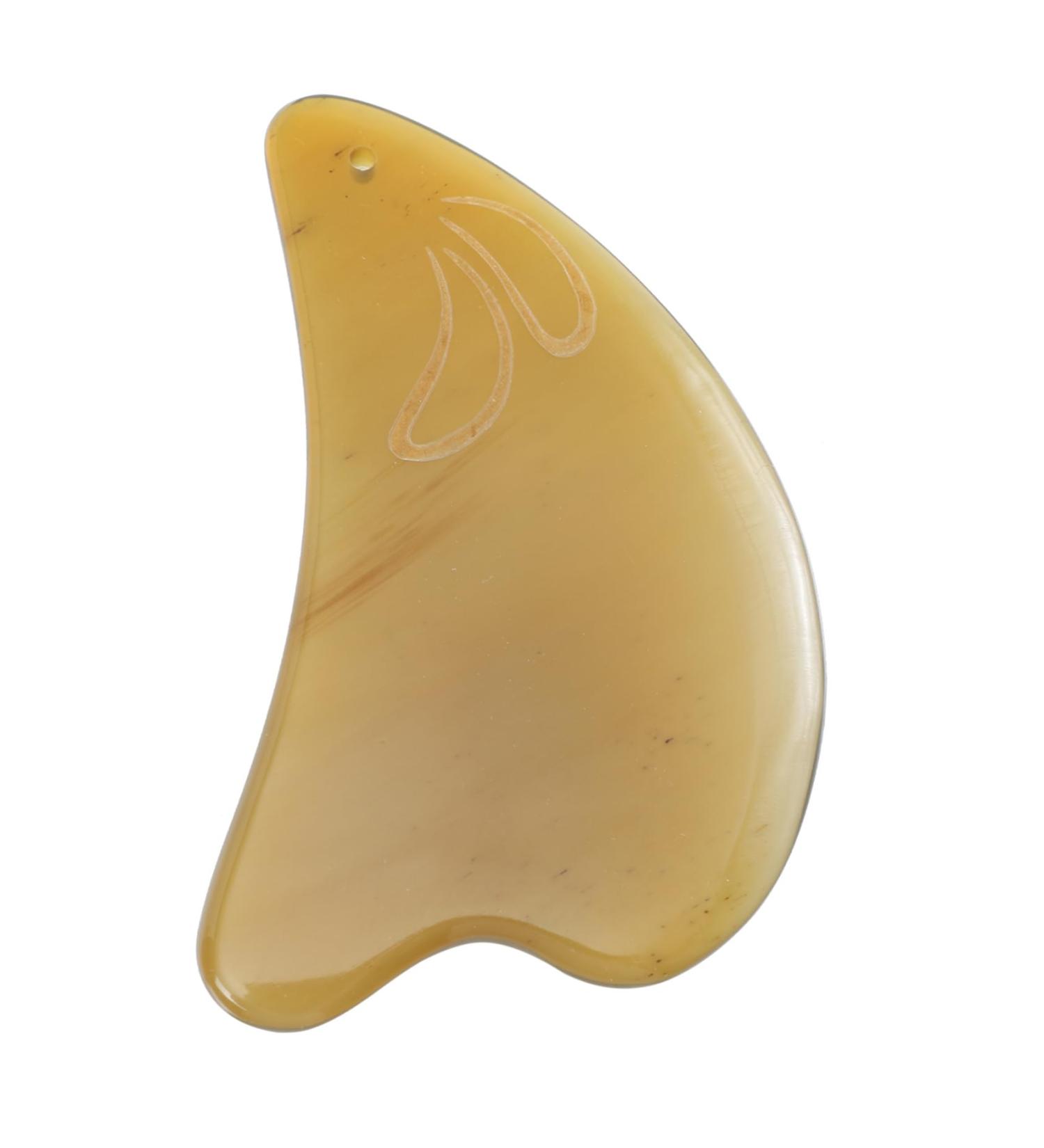 Buy Minkissy Horn Gua Sha Board - Spa Body Massage Scrub Tool | Muscle Scraping & Foot Paddles 9.5x5.5cm - Buy Online on GoSupps.com