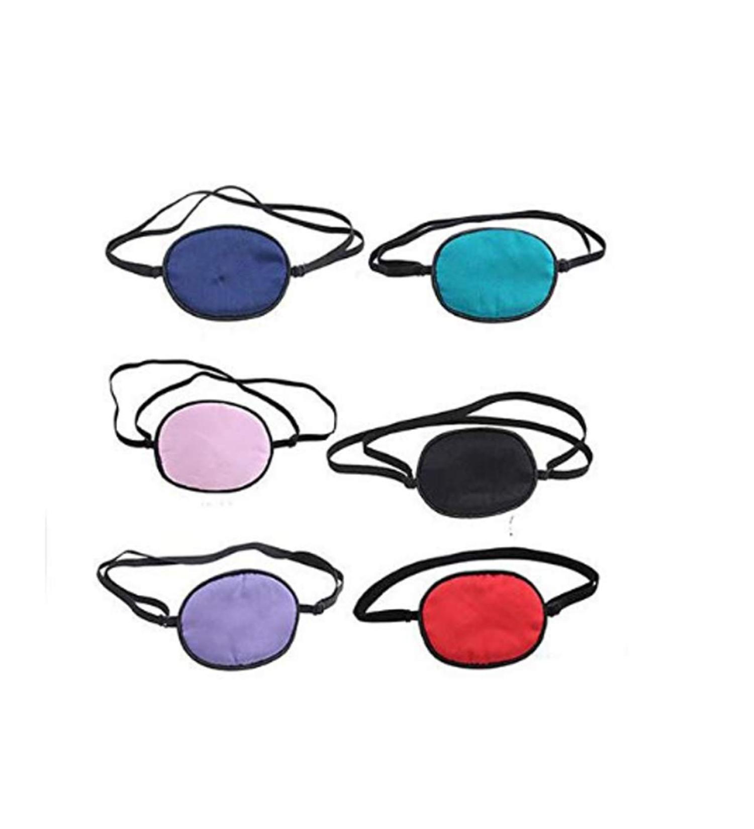 1PCS Unisex Soft Silk Elastic Eye Patch Lazy Eye Single Eye Cover Pads with Adjustable Strap for Lazy Eye/Amblyopia/Strabismus (Blue Kids) - Buy Online on GoSupps.com