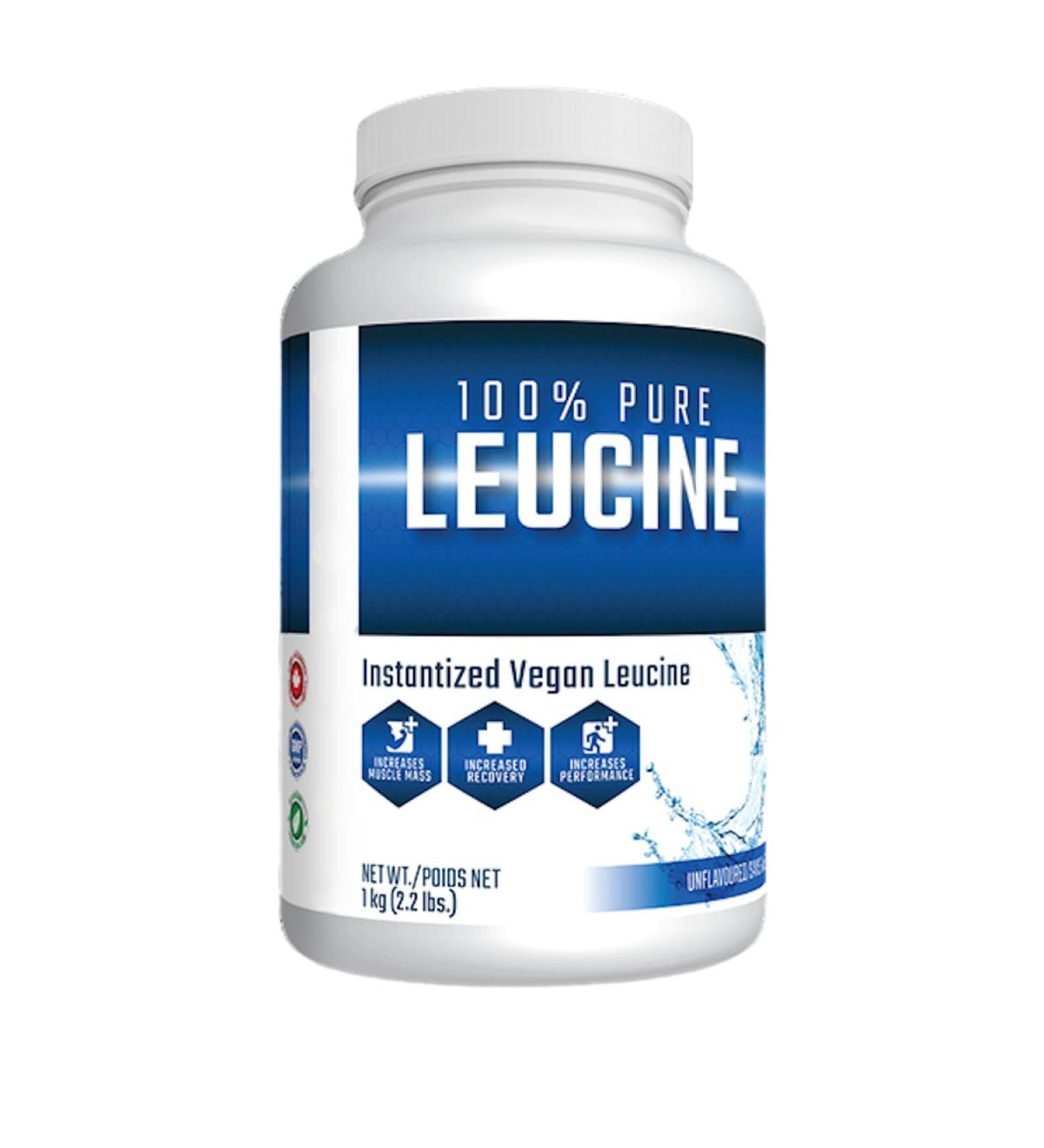 100% Pure Leucine | Instantized Vegan Leucine | 5 Grams of Instantized Vegan Leucine for Protein Synthesis & Recovery | 200 Servings Per Container 1000 G (Unflavoured) Unflavoured 1KG - Buy Online on GoSupps.com