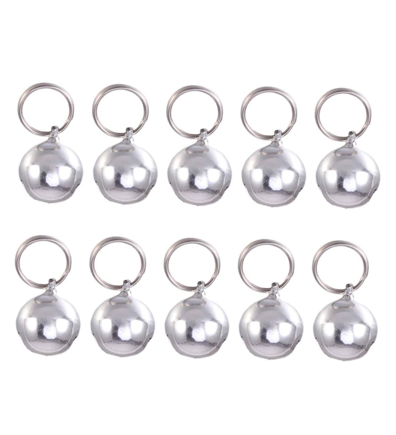 Angoily 10-Pack Cat Sound Bells - DIY Pet Accessories for Cats & Puppies | Perfect for Christmas & Handicrafts - Buy Online on GoSupps.com