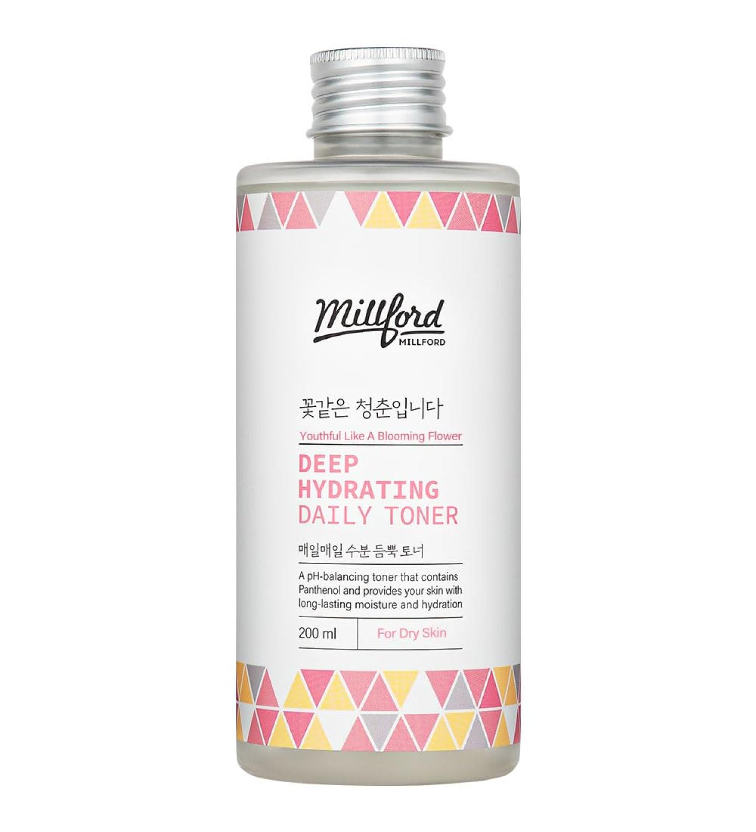 Deep Hydrating Daily Toner 200ml - Moisturizing Alcohol Free pH Balanced | Korean Skincare - Buy Online on GoSupps.com