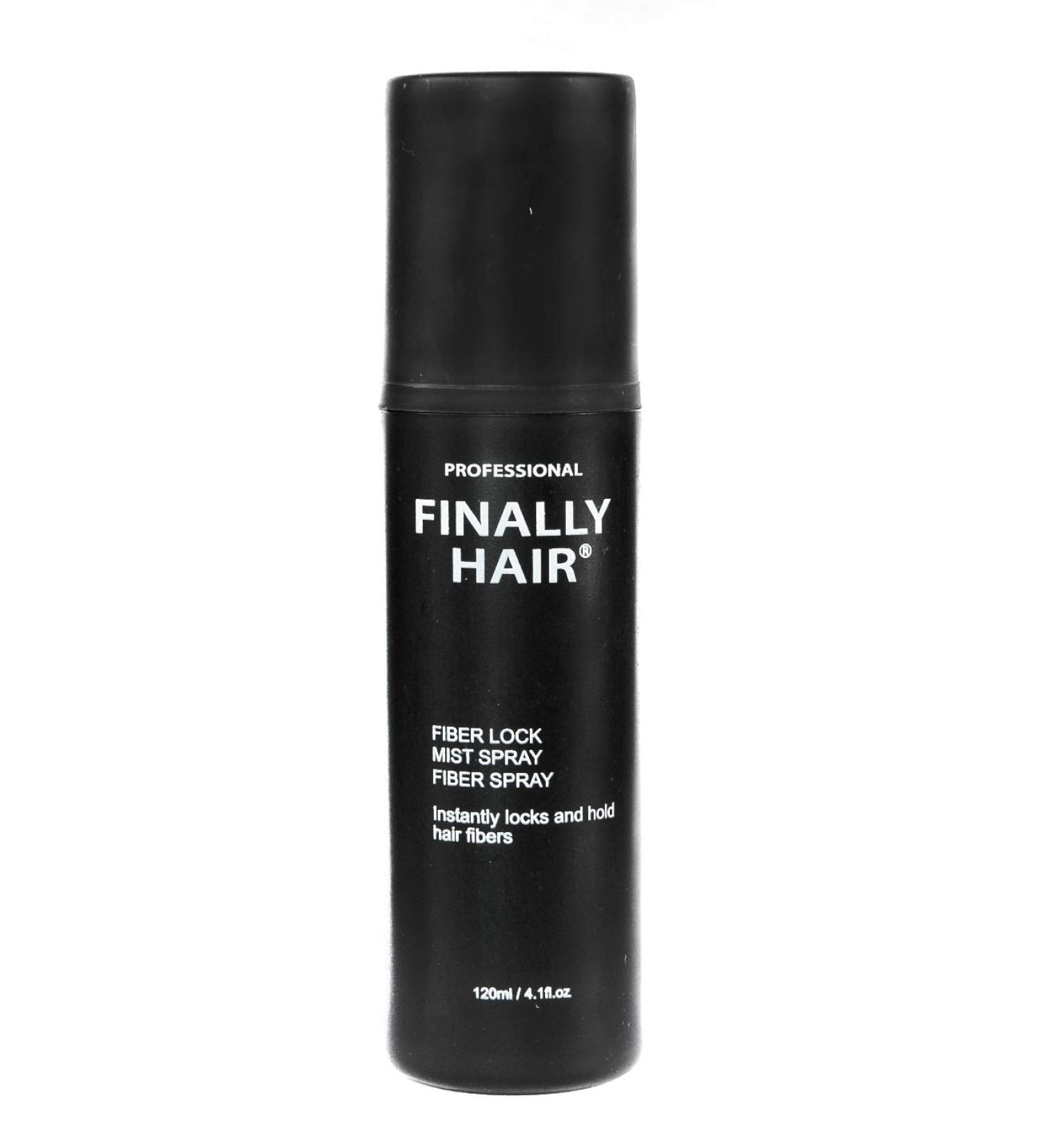 Finally Hair Spray. Fiber Lock STRONG Hold 4.1 oz. - Ideal hair spray for holding fiber in place. Use with fibers like Finally Hair  Xfusion  Strand  Finally Hair  Bosley  Nanogen  Viviscal  & others.