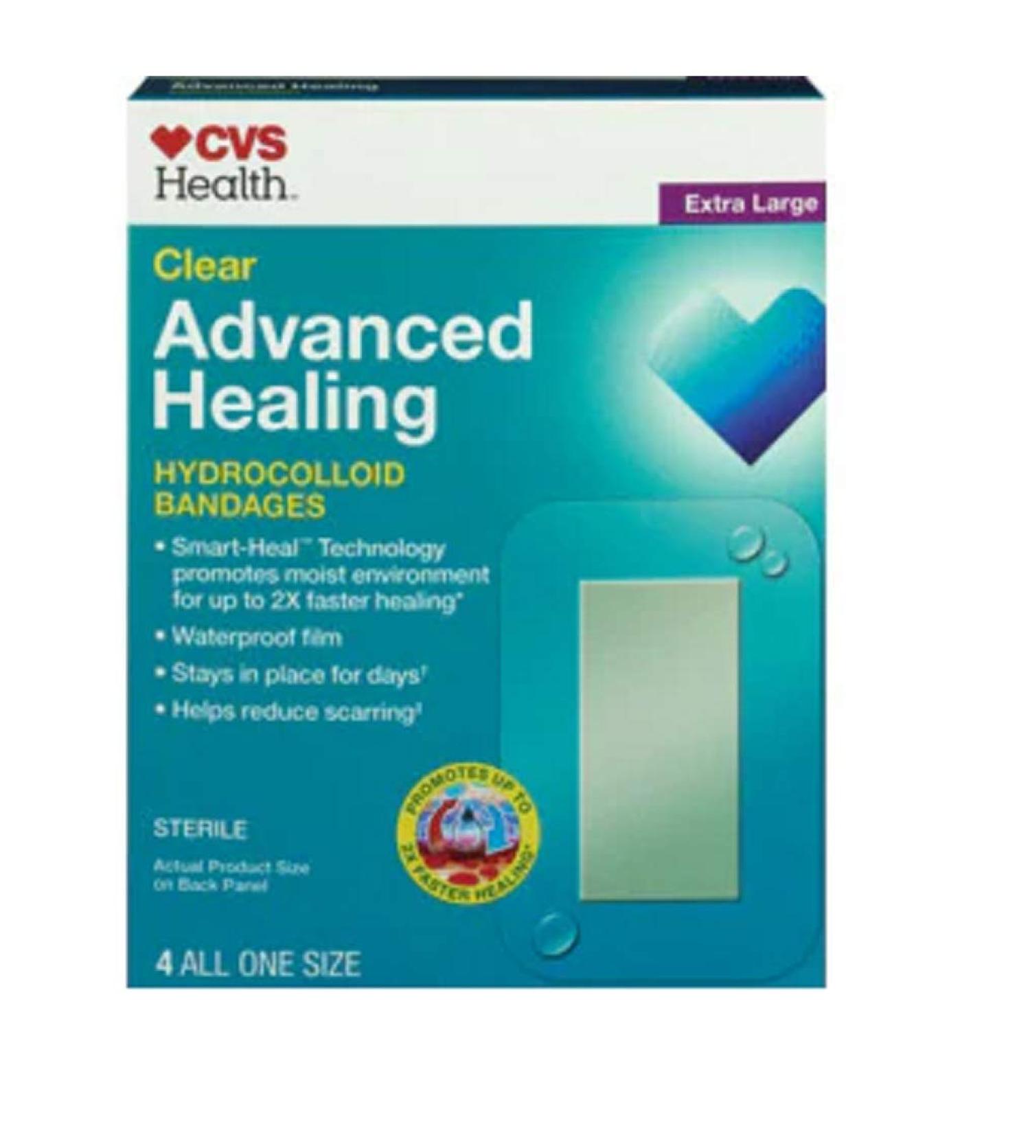 CVS Health Advanced Healing Hydrocolloid Bandages (Extra Large)