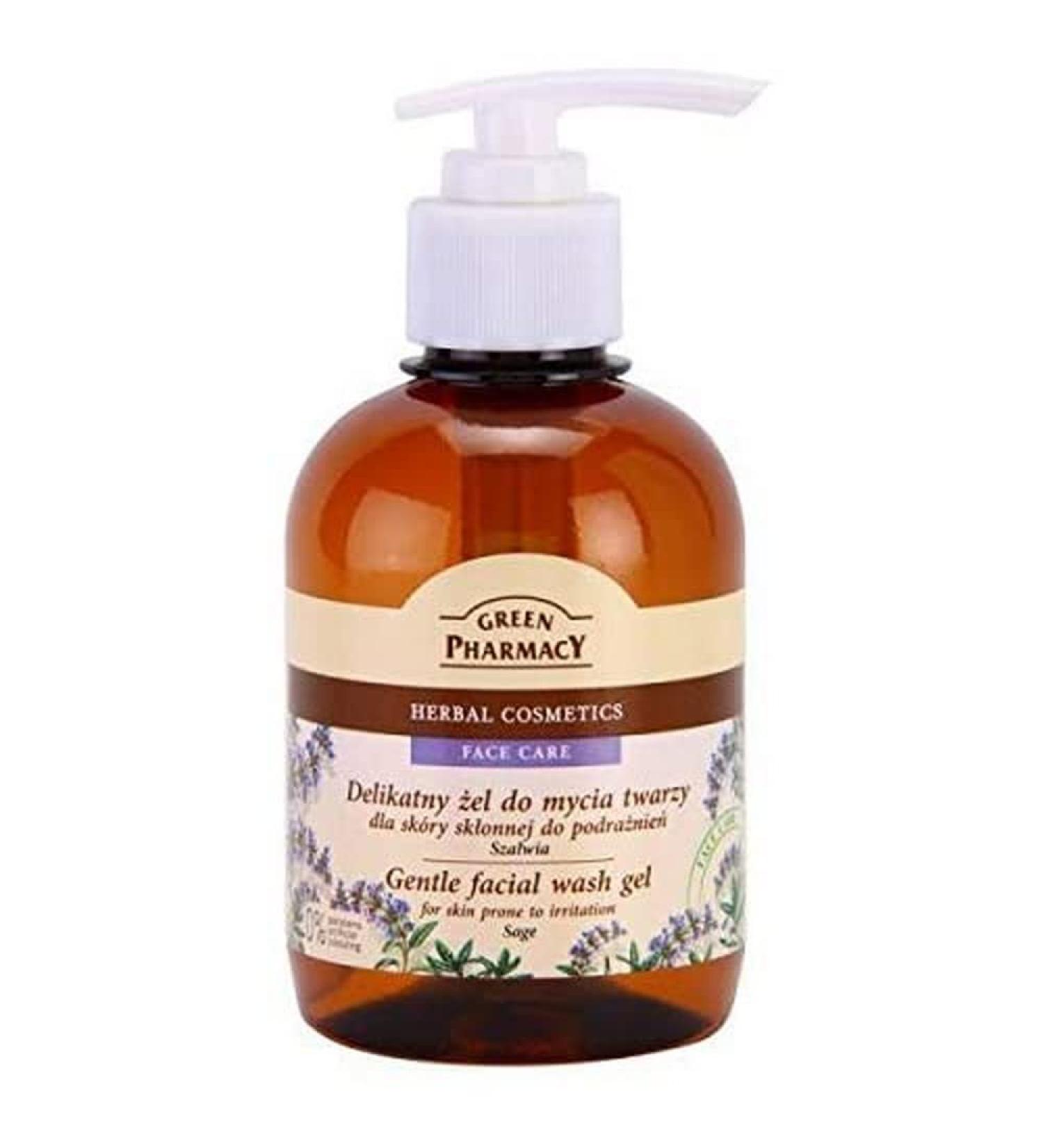 Elfa Pharm Green Pharmacy Cleansing Gel Sage Without Parabens Sensitive Skin 270 ml