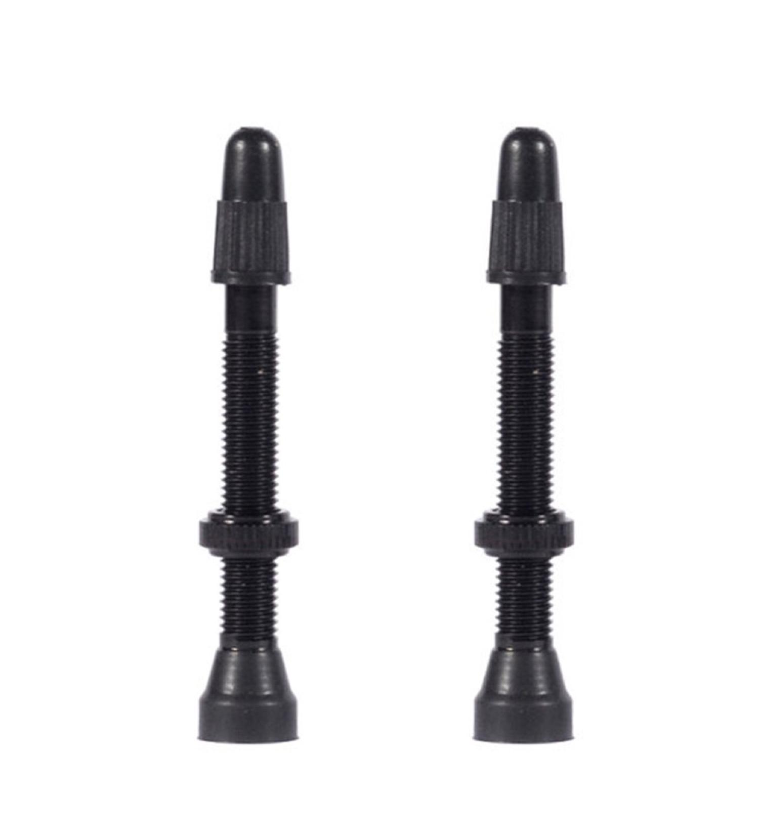 WTB Aluminum TCS Presta Valve Black TCS AL Black Presta Valve 34mm 2pcs