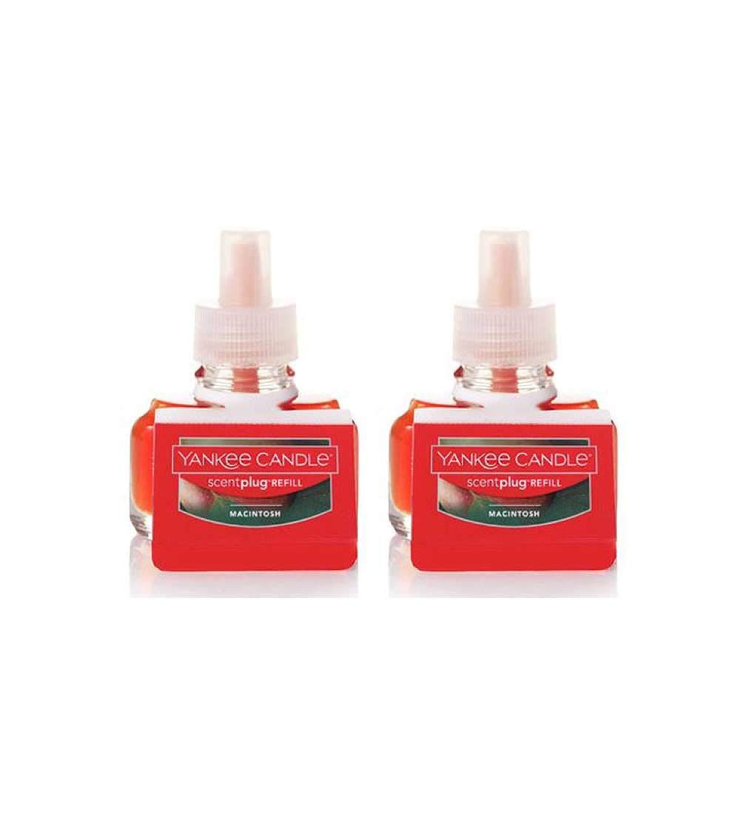 Yankee Candle Macintosh Scent Plug Refill Bottles 0.6 Oz (Pack of 2 Refills)