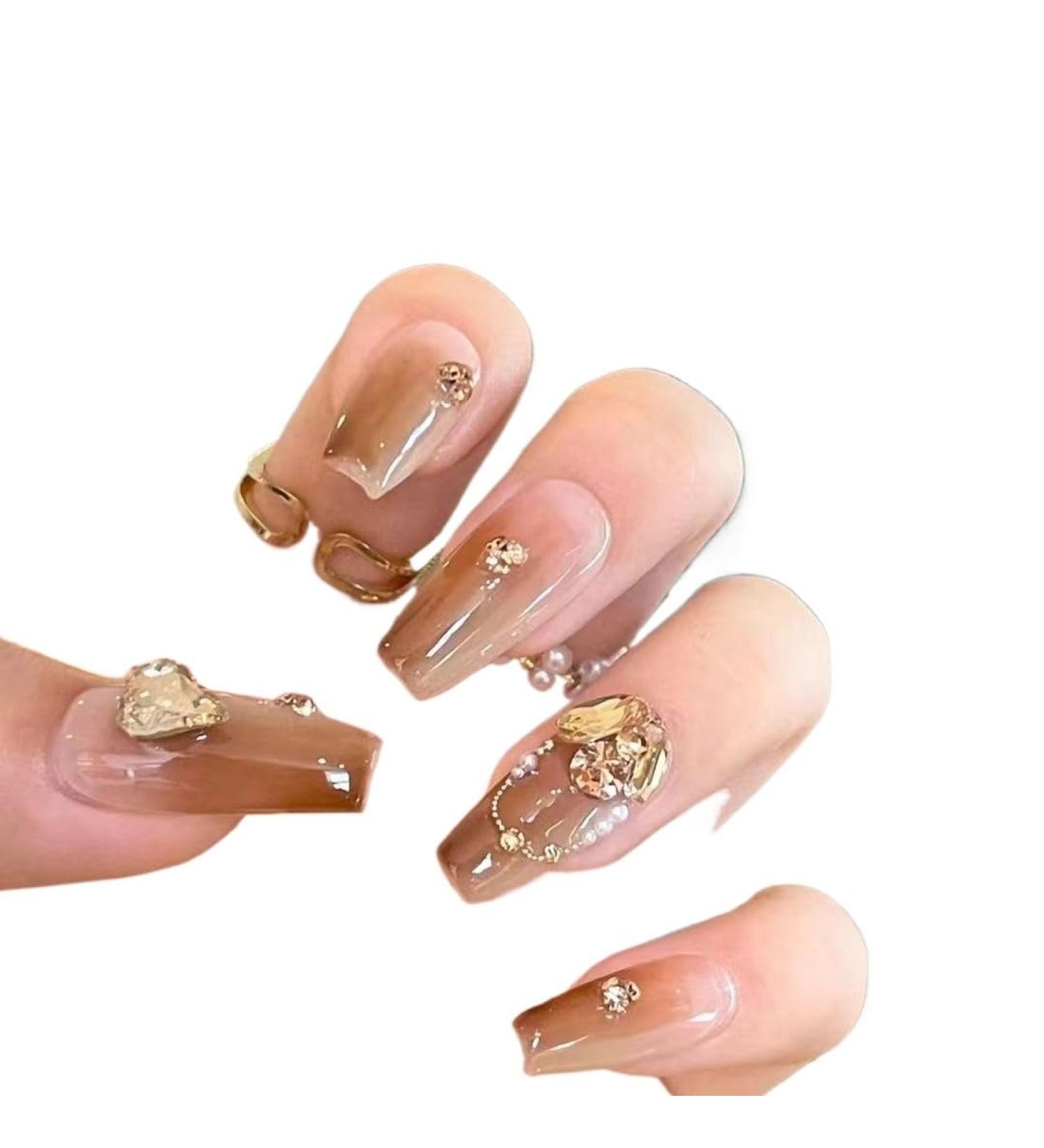 Temperament manicure pure hand-made autumn and winter blooming manicure expensive and full of armor.(XS) - Buy Online on GoSupps.com