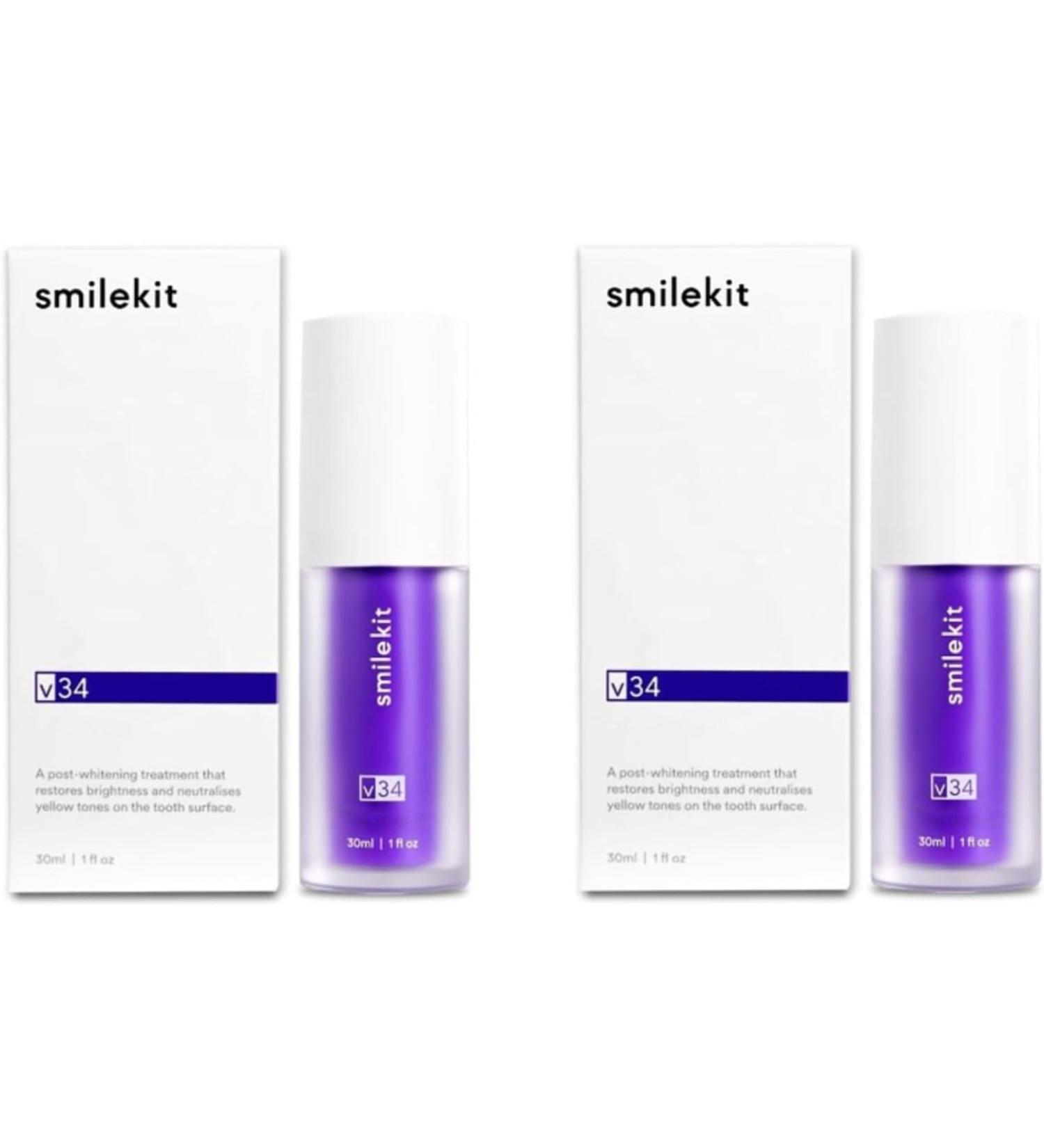 Smilekit Purple Toothpaste Series - Color Corrector & Teeth Whitening (2PCs) | International Shipping Available - Buy Online on GoSupps.com