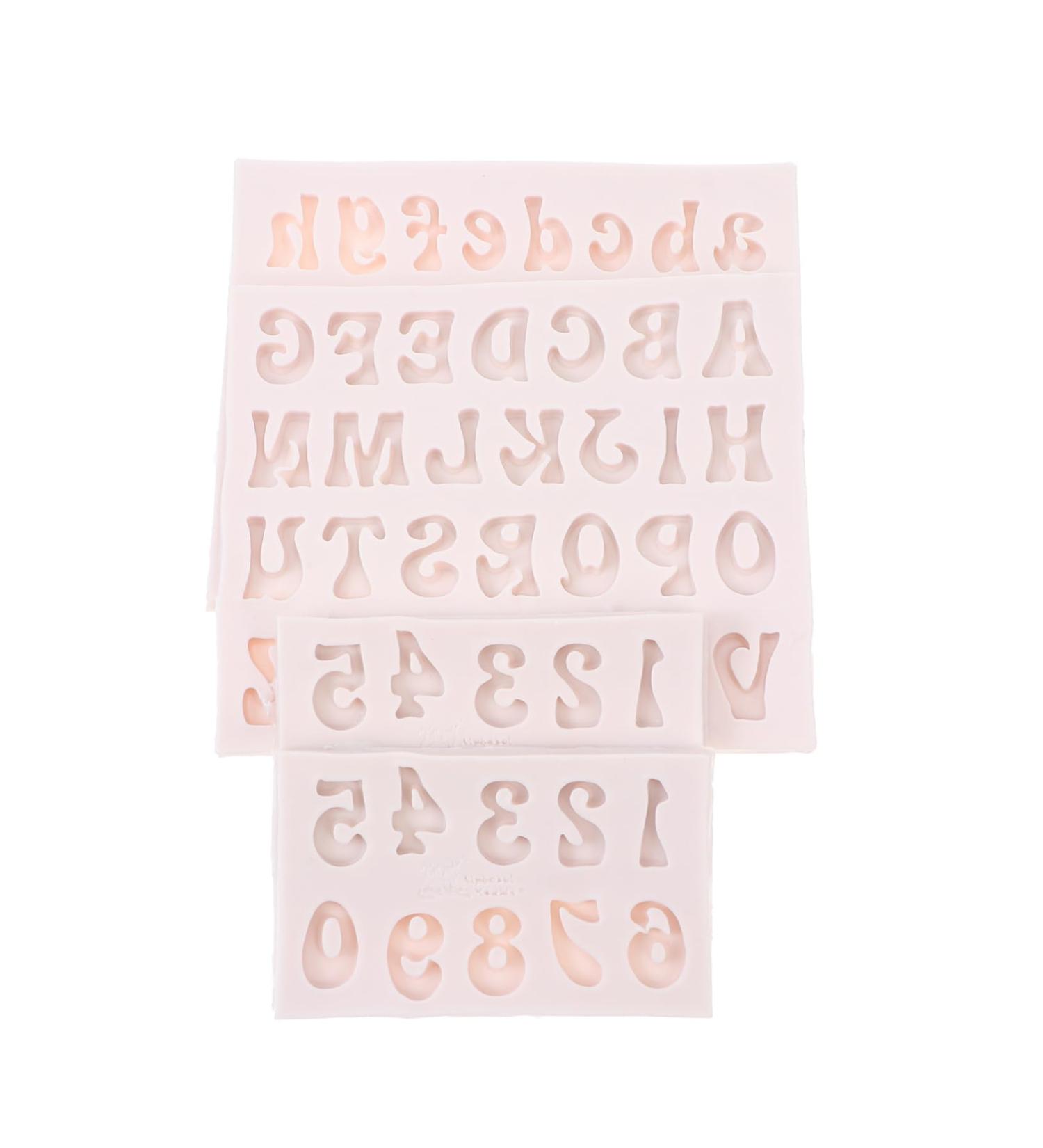 OUNONA 12 Pcs Silicone Cake Mold Iced Coffee Sleeve Cookie Cutters Gummy Sugar Moulds Silicone Letter Moulds Silicone Fondant Molds Silicone Molds Baking Supplies Tool Silica Gel Candy 12X10X1CMx3pcs - Buy Online on GoSupps.com