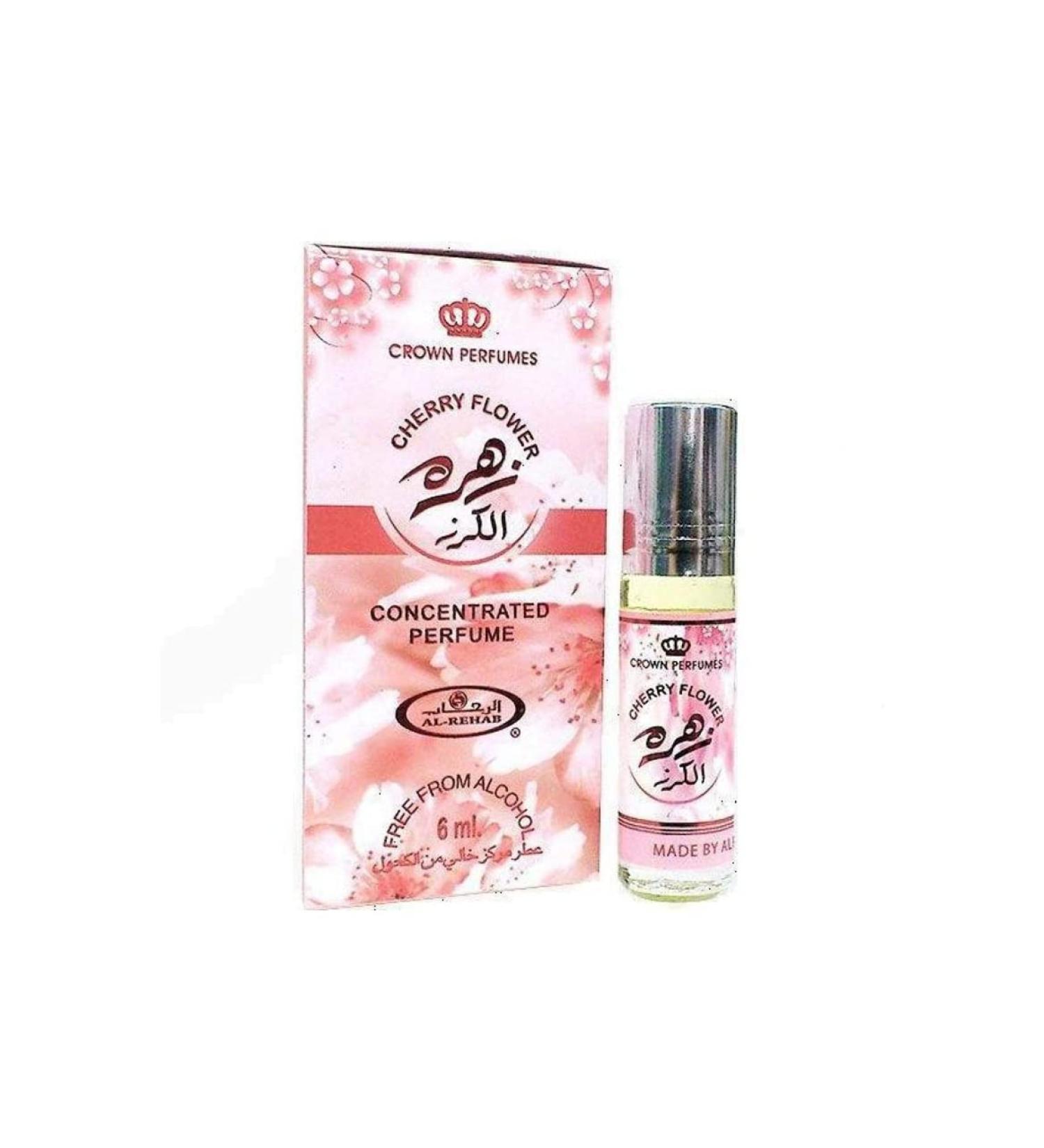 Al-Rehab Cherry Flower Concentrated Perfume Oil-6ML |Floral Green sweet flower. - Buy Online on GoSupps.com