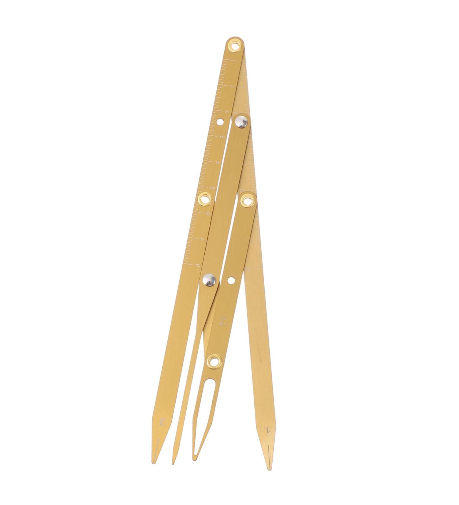 POPETPOP Eyebrow Scale Make up Kit Lady Tools Calipers Eyebrow Drawing Tool Second Generation Adjustable Gold 1 count (Pack of 1) Golden - Buy Online on GoSupps.com