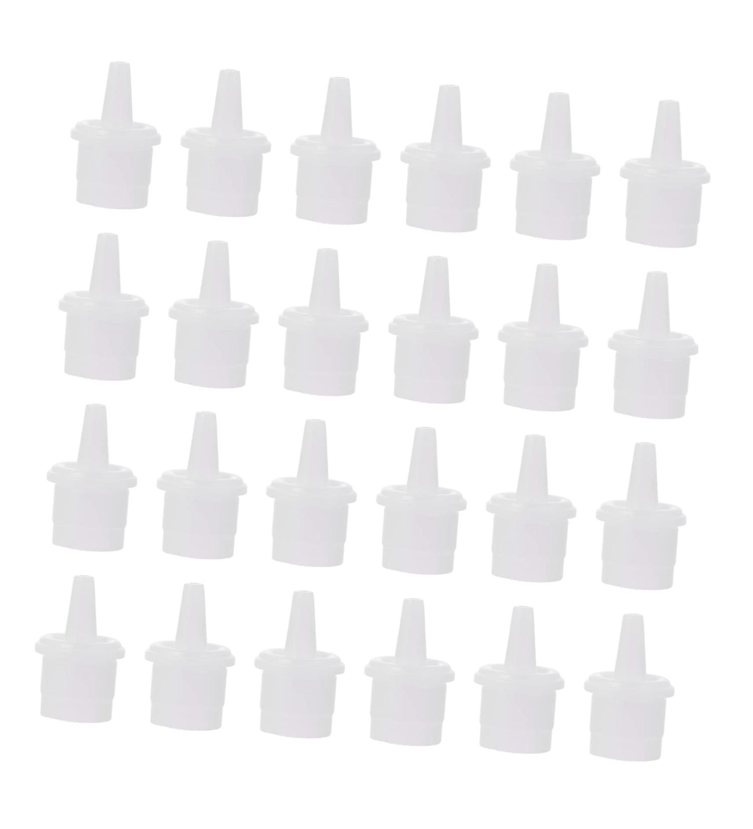 Minkissy 200 Pcs Eyelash Glue Nozzle Caps - High-Quality Eyelash Extension Glue Tips with Rubber Rings - Perfect for Grafting & Application - Pack of 1 White - Buy Online on GoSupps.com