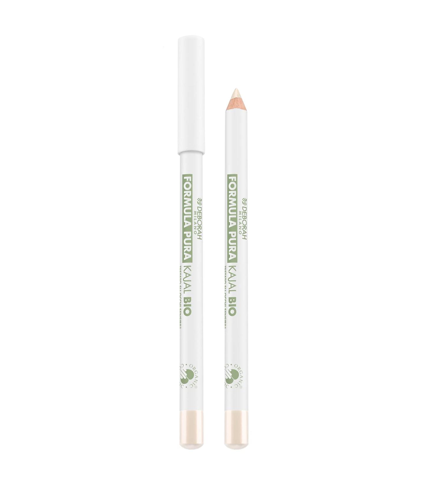 Deborah Milano Pencil Kajal Eyes Bio Formula Pura - Color: White No. 4 - High tolerance for sensitive eyes with 100% natural ingredients white 4