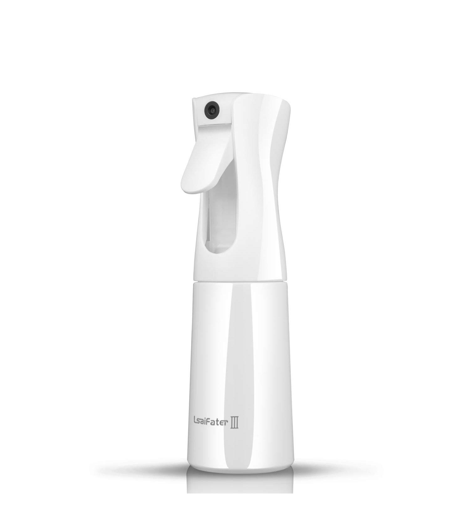 LSAIFATER 160ml Hair Spray Bottle - Continuous Water Mist for Hairstyles Plants & Cleaning (White) - Buy Online on GoSupps.com