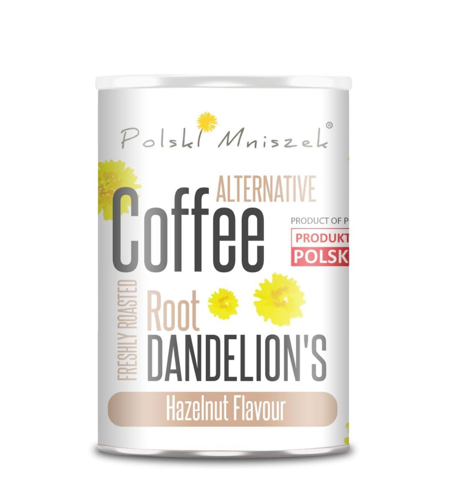 Polski Mniszek Dandelion Root Hazelnut Coffee 150g - Caffeine-Free and Freshly Roasted - Buy Online on GoSupps.com