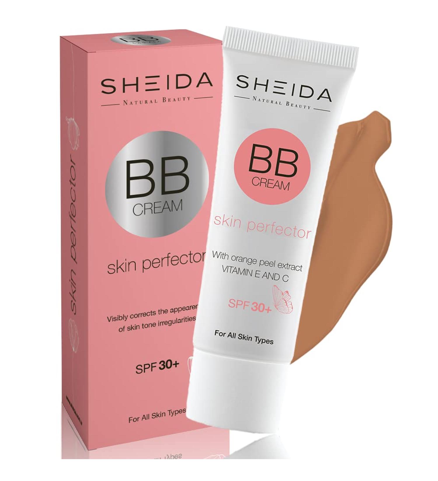 Sheida BB Cream 50ml SPF 30 - UVA+UVB Protected Skin Perfector with Orange Peel Extract - Moisturizing Mineral Sunscreen for Flawless Coverage and Line Repair - Buy Online on GoSupps.com
