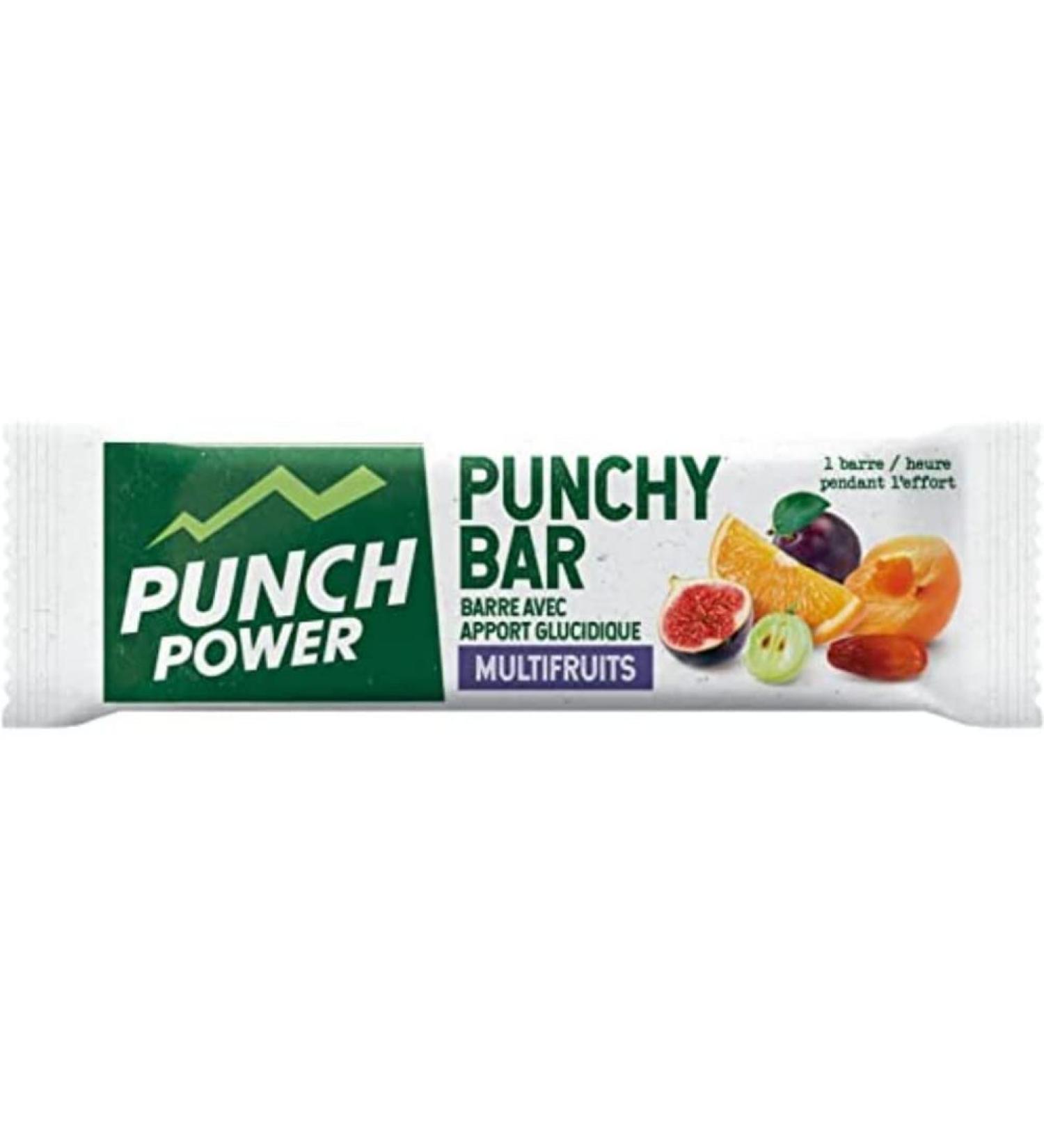 PUNCH POWER - Punchy Bar Multifruits - Pr sentoir 40 barres x 30g - Barre n rg tique sport - Marque Fran aise - Buy Online on GoSupps.com