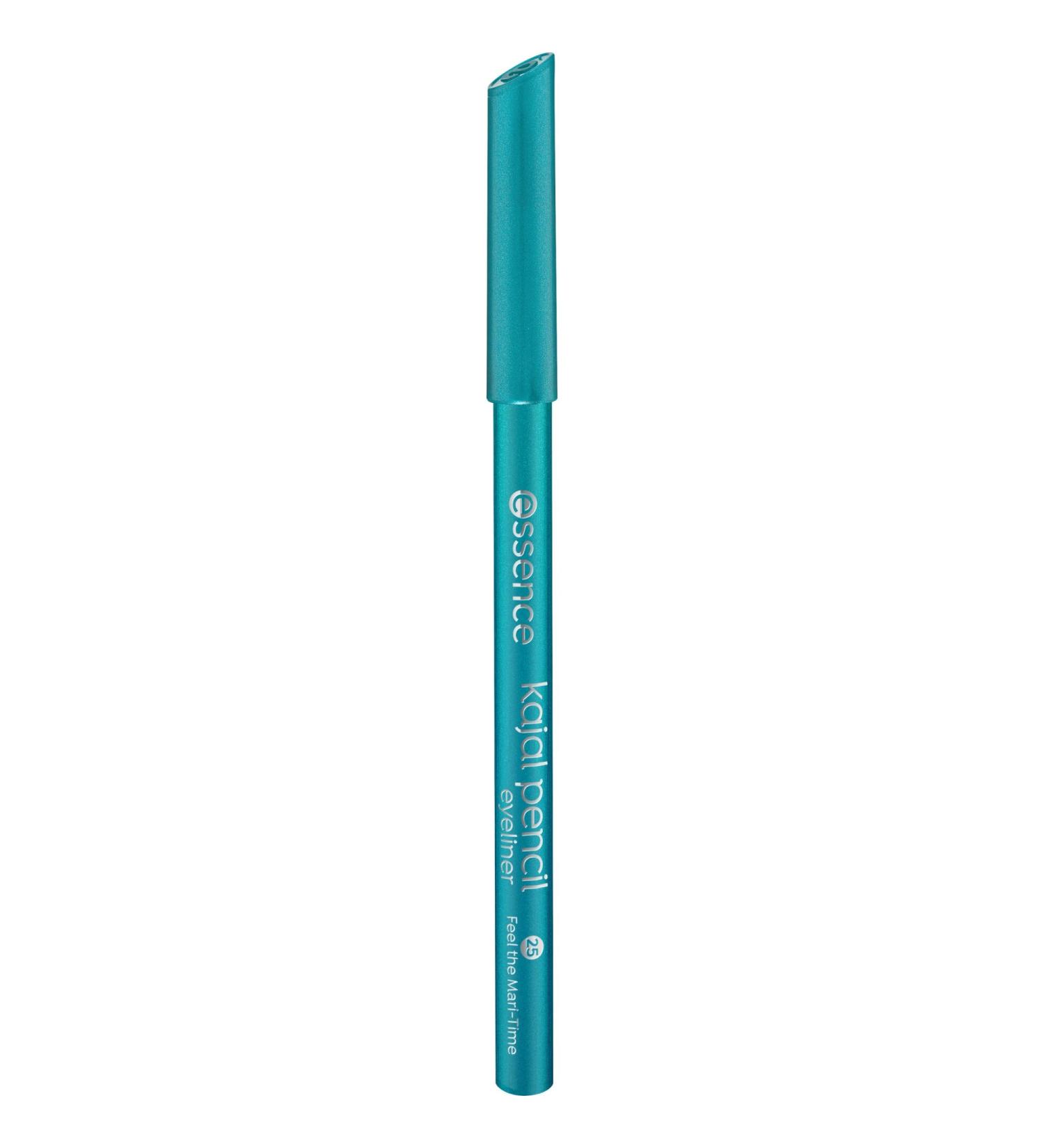 Essence Cosmetics Kajal Pencil No. 25 Feel the Mari-Time - Long-Lasting Vegan Green Eyeliner Microplastics & Nanoparticles Free (1g) - Buy Online on GoSupps.com