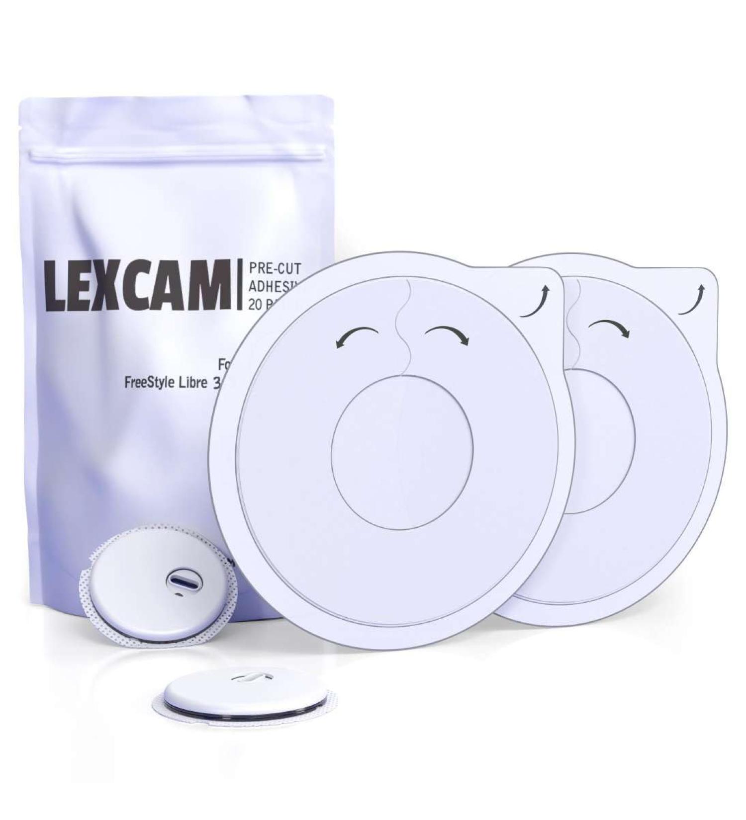 Adhesive Freestyle Libre 3 Sensor Covers - Pack of 20 Waterproof Transparent Patches for Glucose Monitoring - Buy Online on GoSupps.com