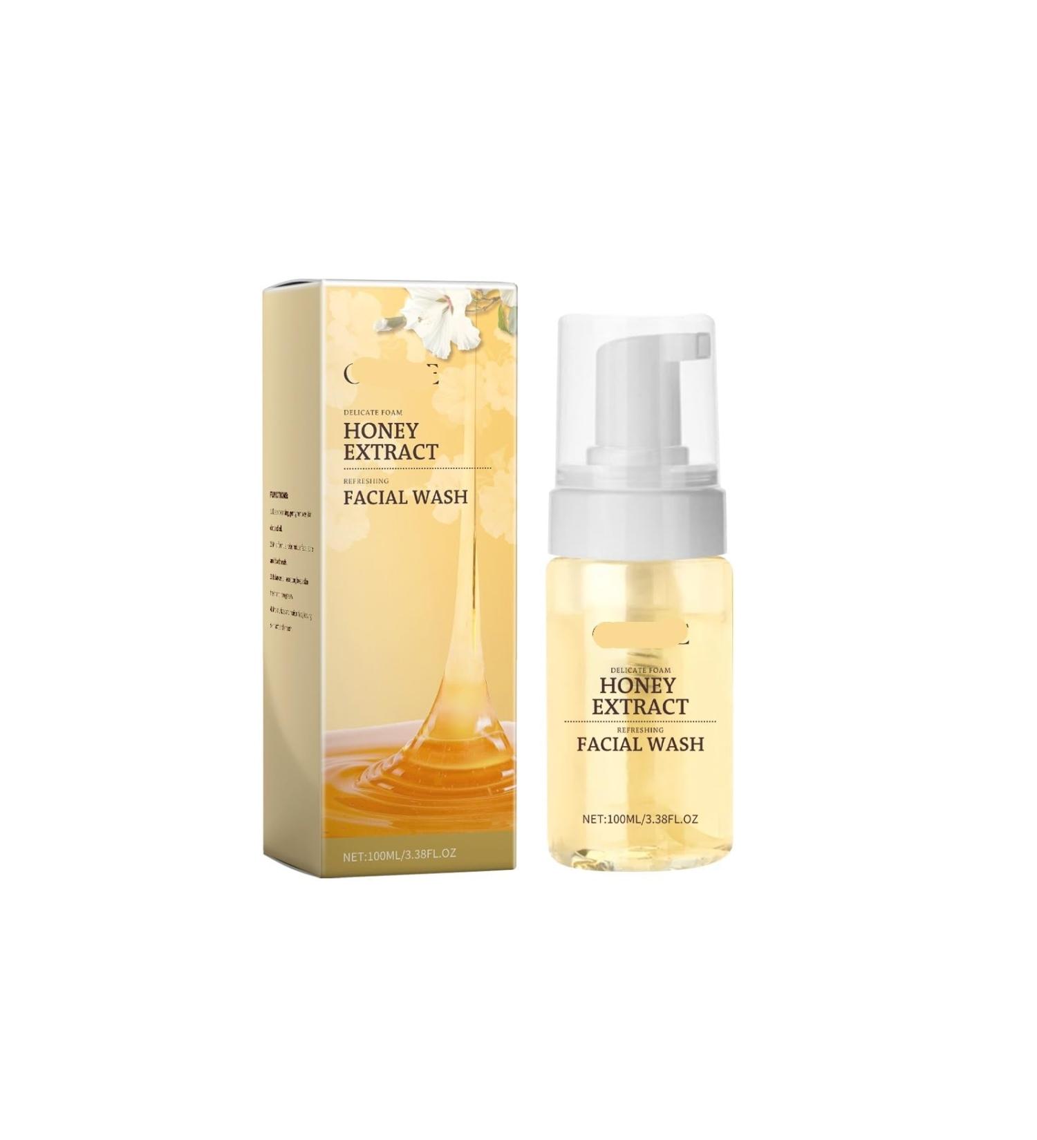 Gentle Honey Foam Facial Cleanser - Hydrating Oil-Control & Acne-Fighting Face Wash For All Skin Types(1PCS) - Buy Online on GoSupps.com