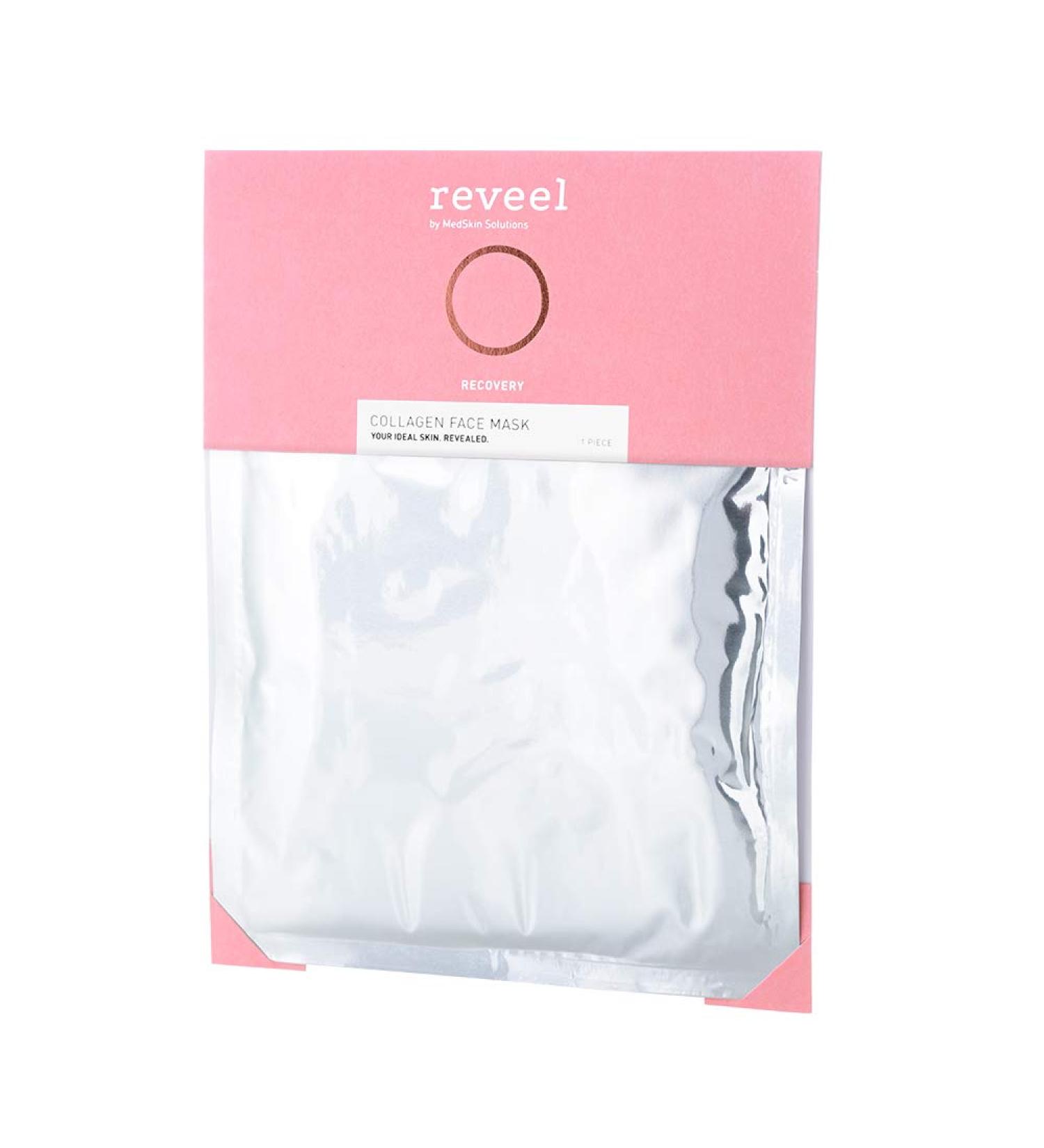 Reveel Collagen Face Mask - Hydrating Facial Sheet Mask for Smoother Skin | Anti-Aging Collagen Mask for Fine Lines & Wrinkles - Unisex - Buy Online on GoSupps.com