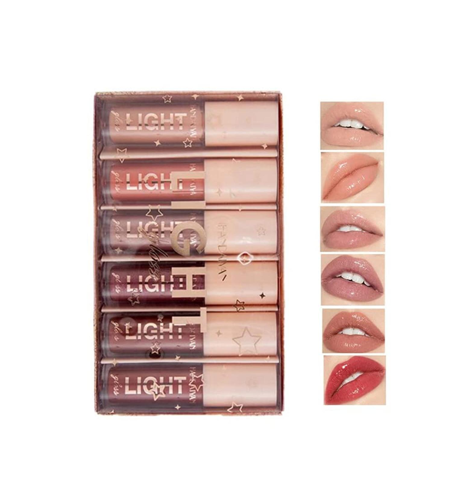  Beliky Girl 6 PCS Lip Plumper Gloss Jelly Color Lipstick Set Lip Plumping Balm Plumper Lip Gloss Treatment - Enhancer Hydrated Lips Hydrater Eliminer les rides de s cheresse (ensemble B) - Buy Online on GoSupps.com